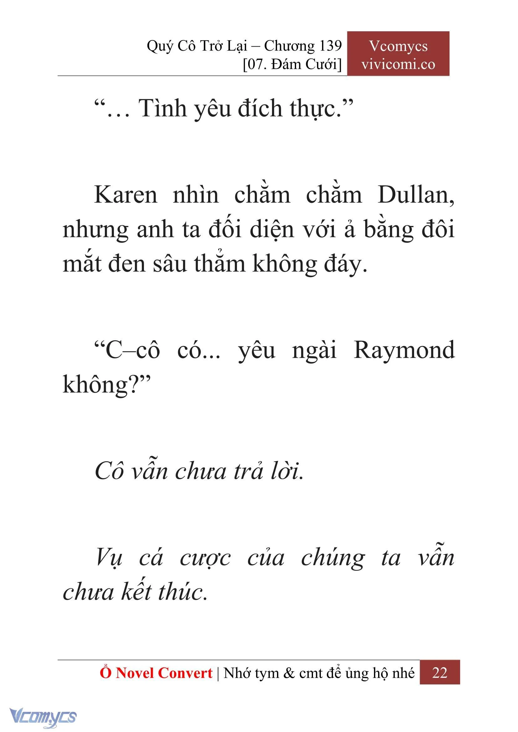 [Novel] Quý Cô Trở Lại Chapter  139 - 24