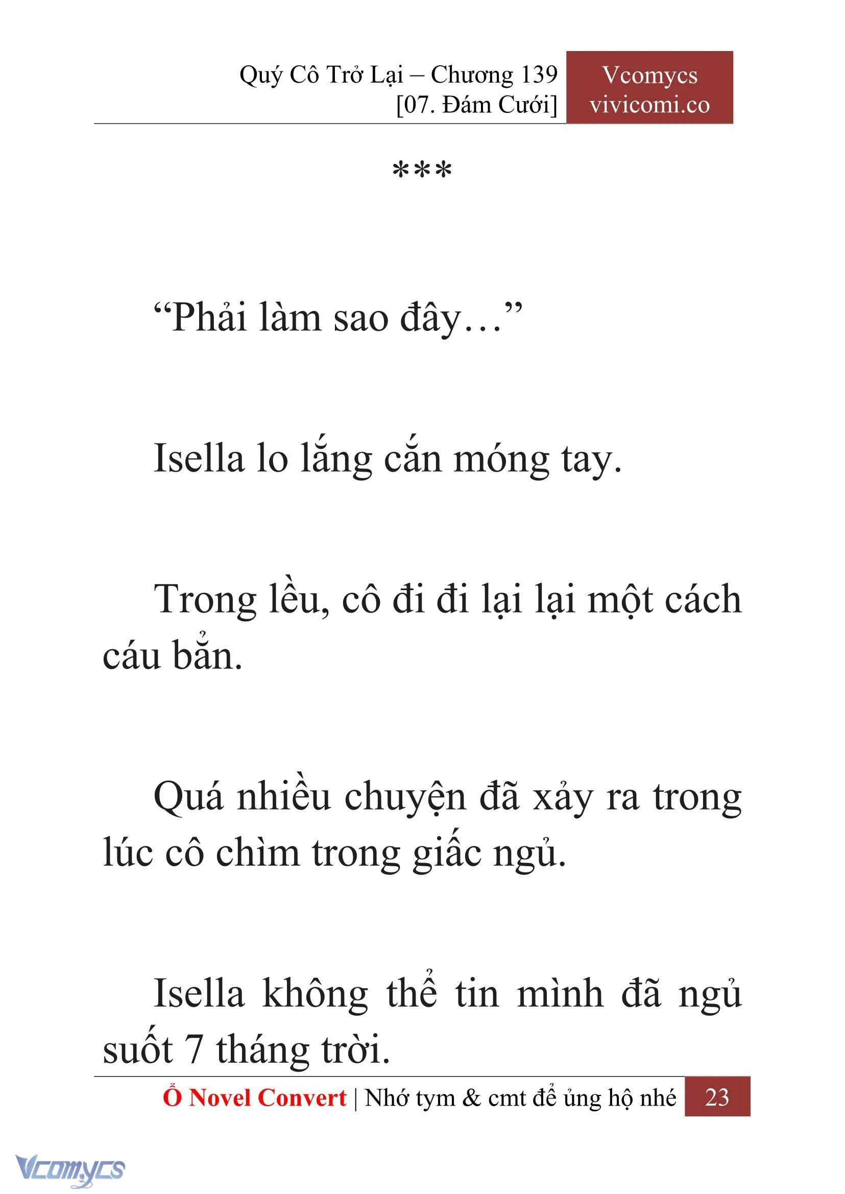 [Novel] Quý Cô Trở Lại Chapter  139 - 25
