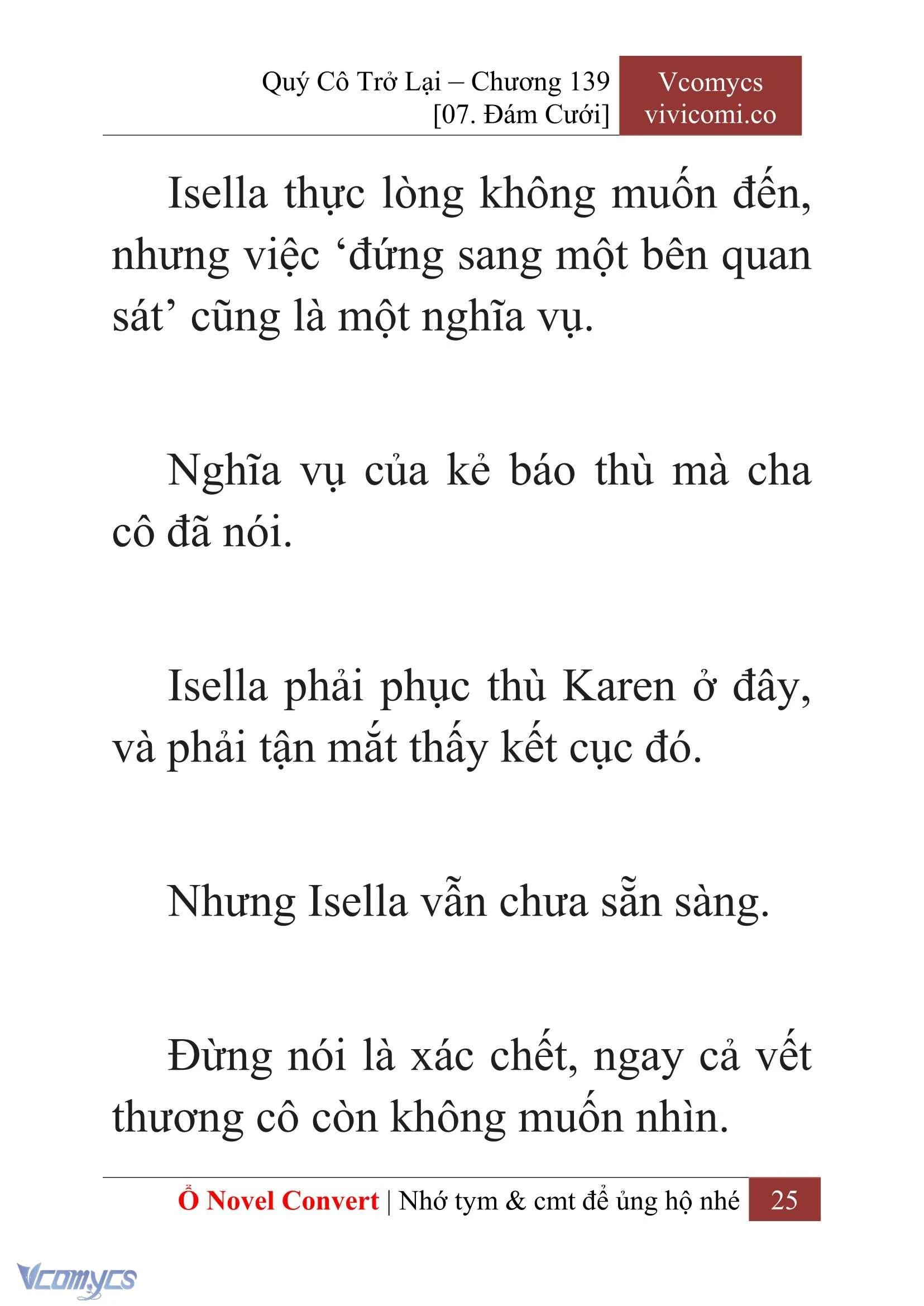[Novel] Quý Cô Trở Lại Chapter  139 - 27