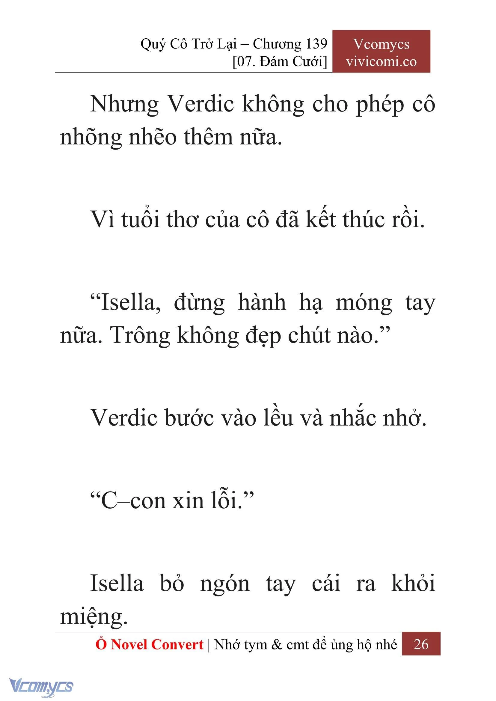 [Novel] Quý Cô Trở Lại Chapter  139 - 28