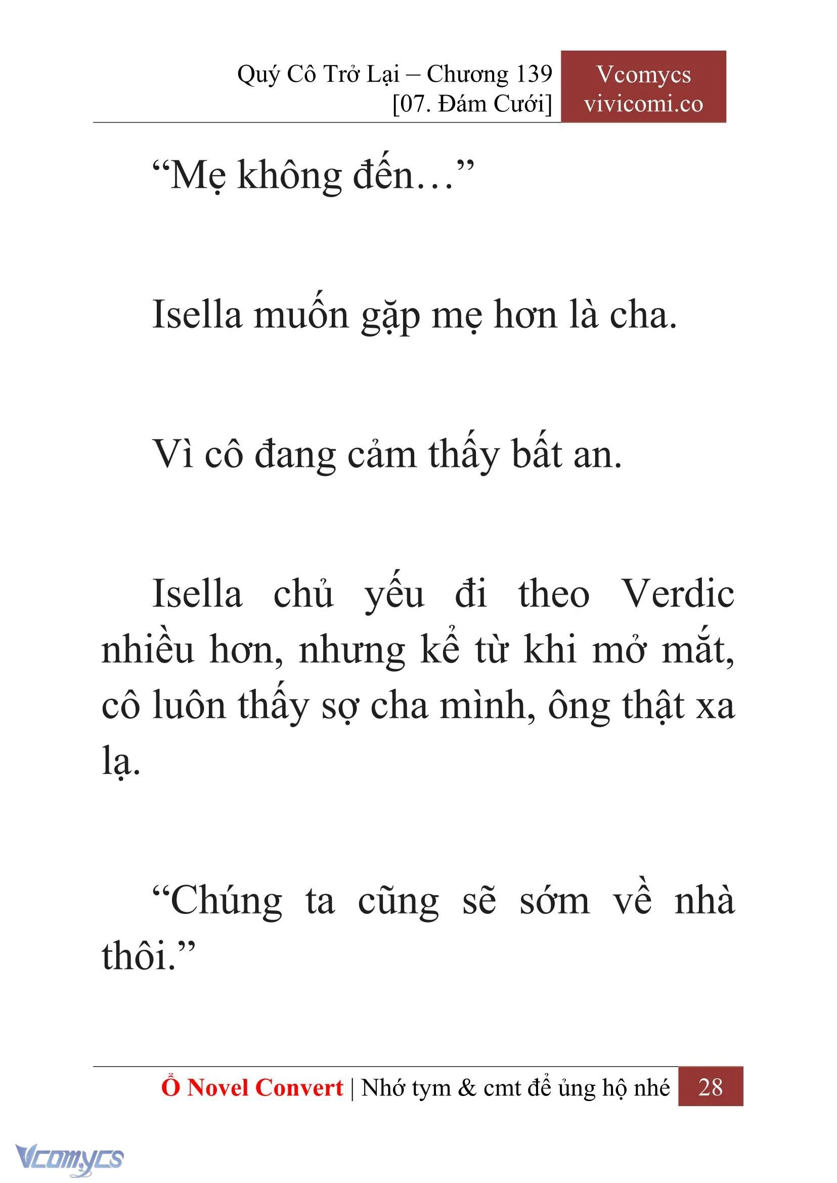 [Novel] Quý Cô Trở Lại Chapter  139 - 30