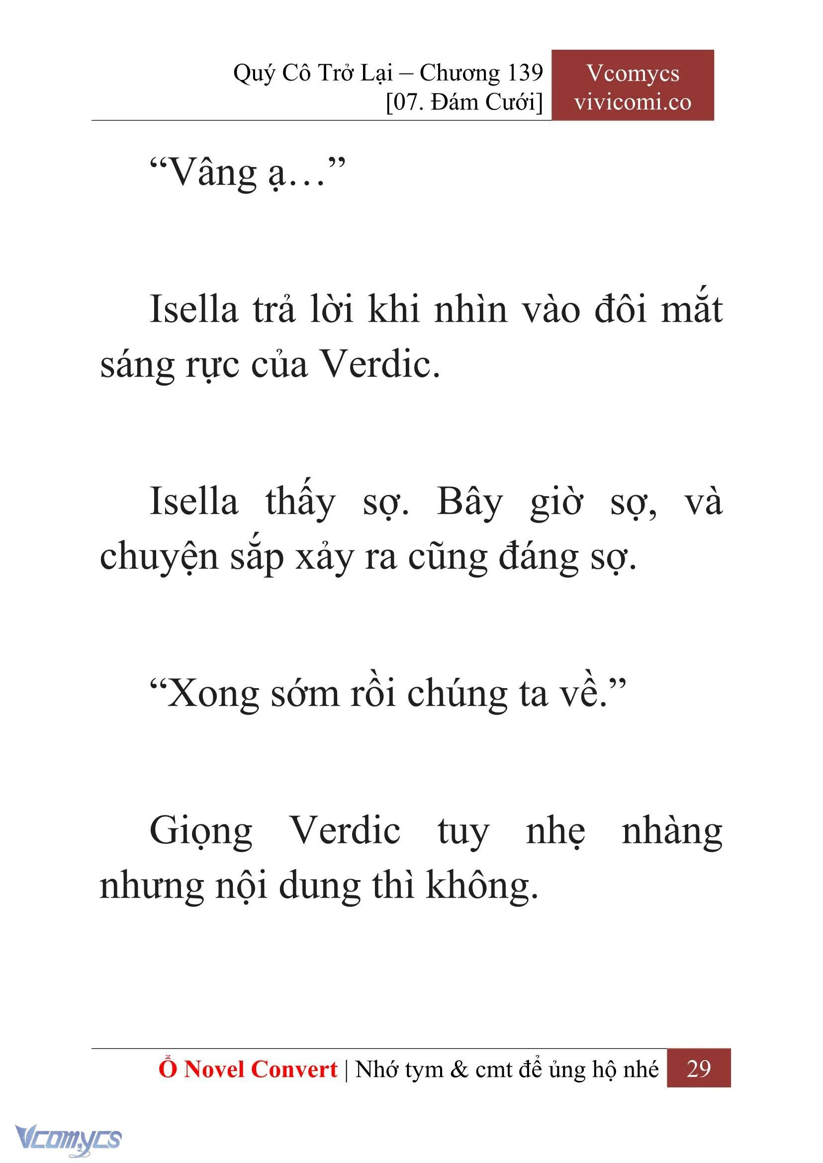 [Novel] Quý Cô Trở Lại Chapter  139 - 31
