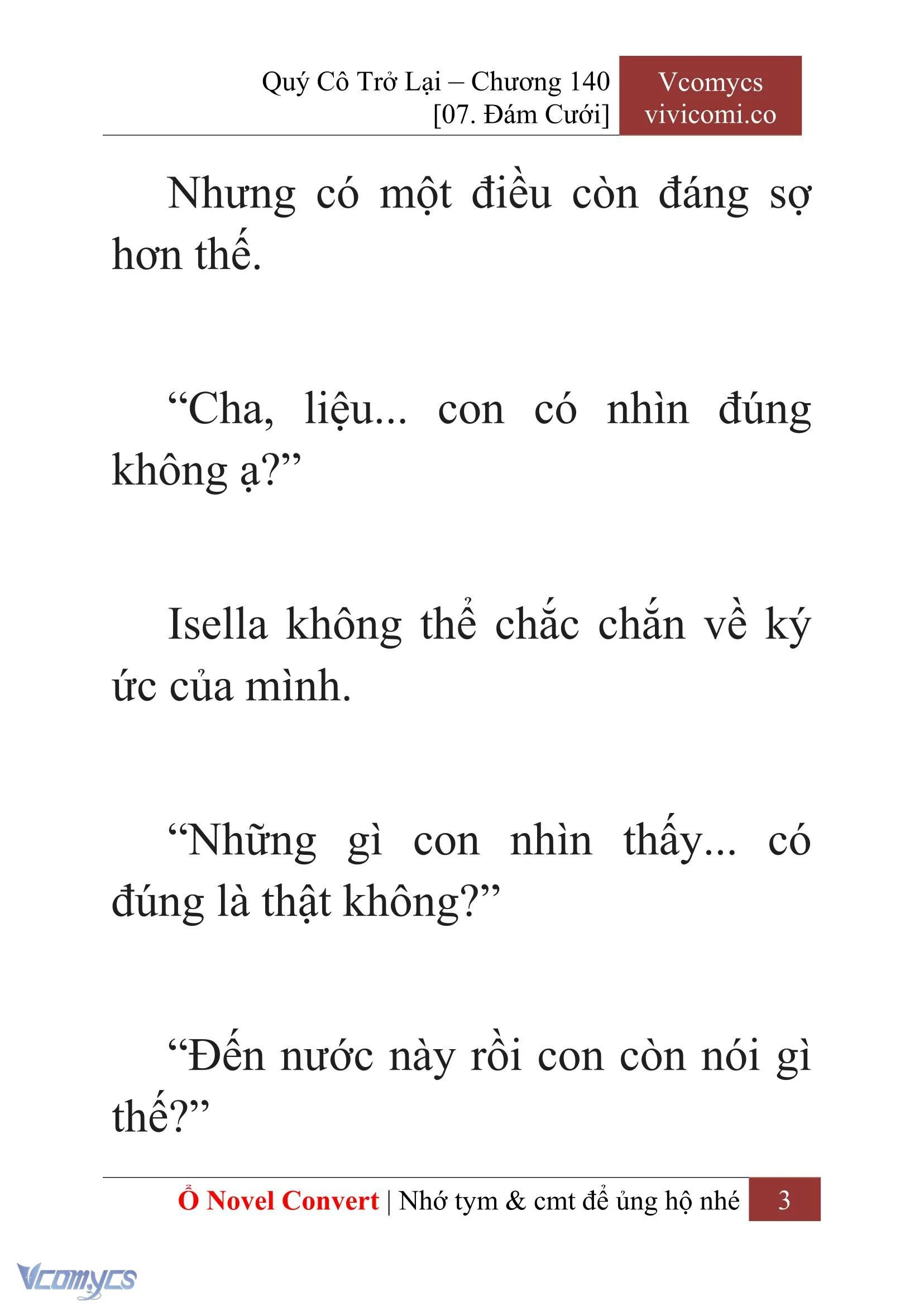 [Novel] Quý Cô Trở Lại Chapter  140 - 5