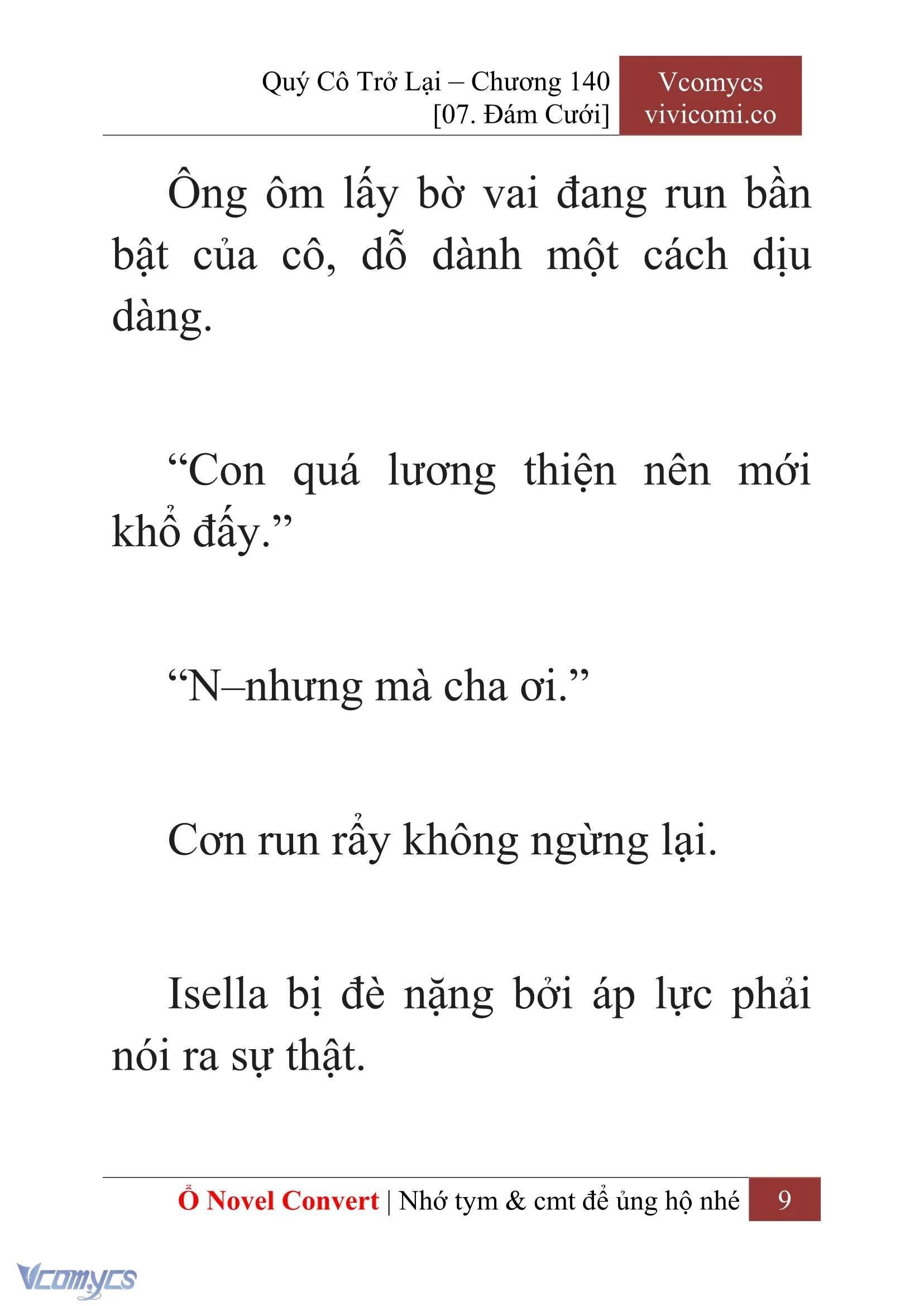 [Novel] Quý Cô Trở Lại Chapter  140 - 11