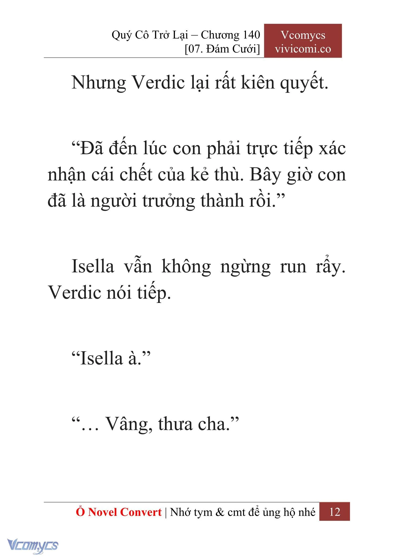 [Novel] Quý Cô Trở Lại Chapter  140 - 14
