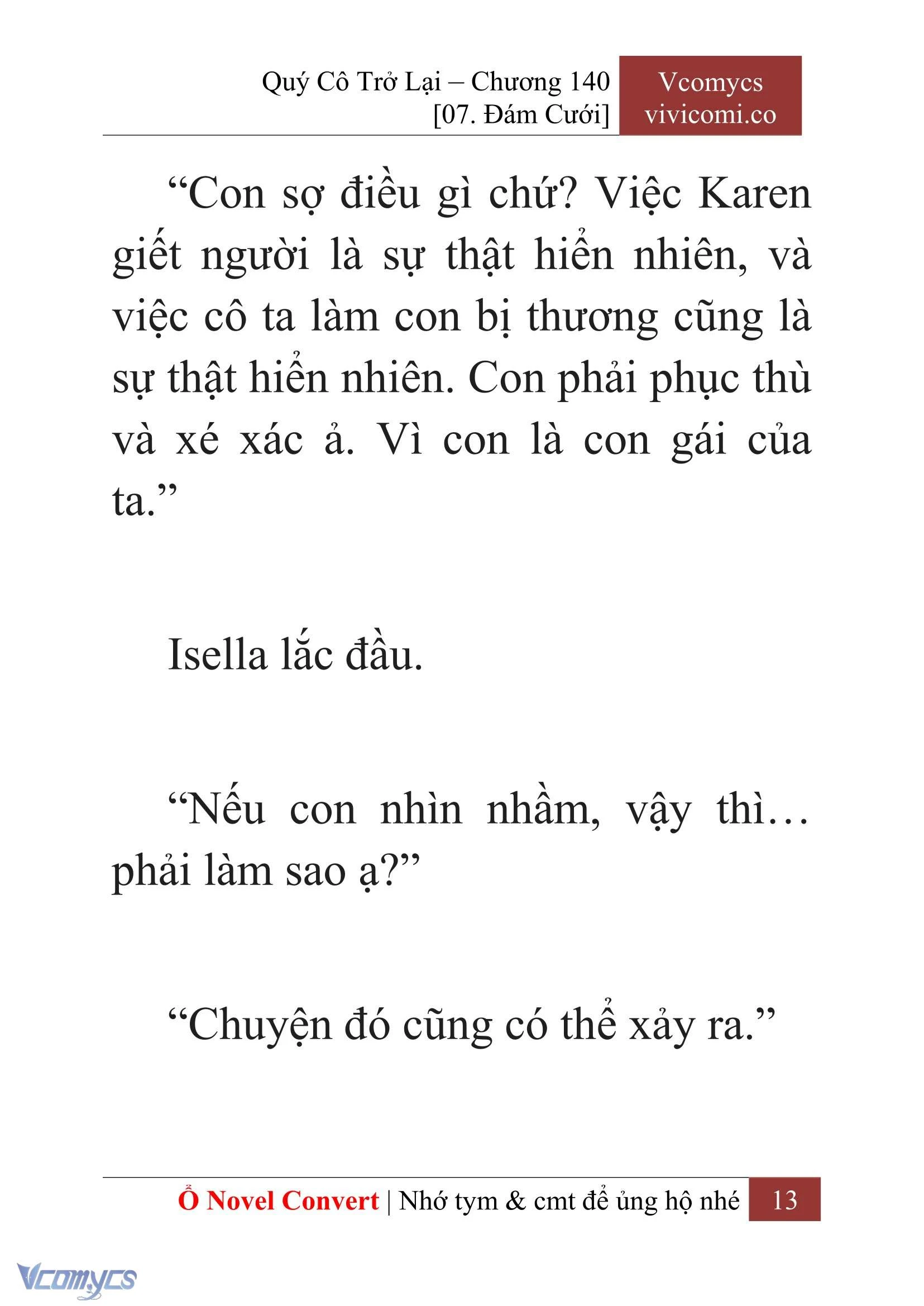 [Novel] Quý Cô Trở Lại Chapter  140 - 15