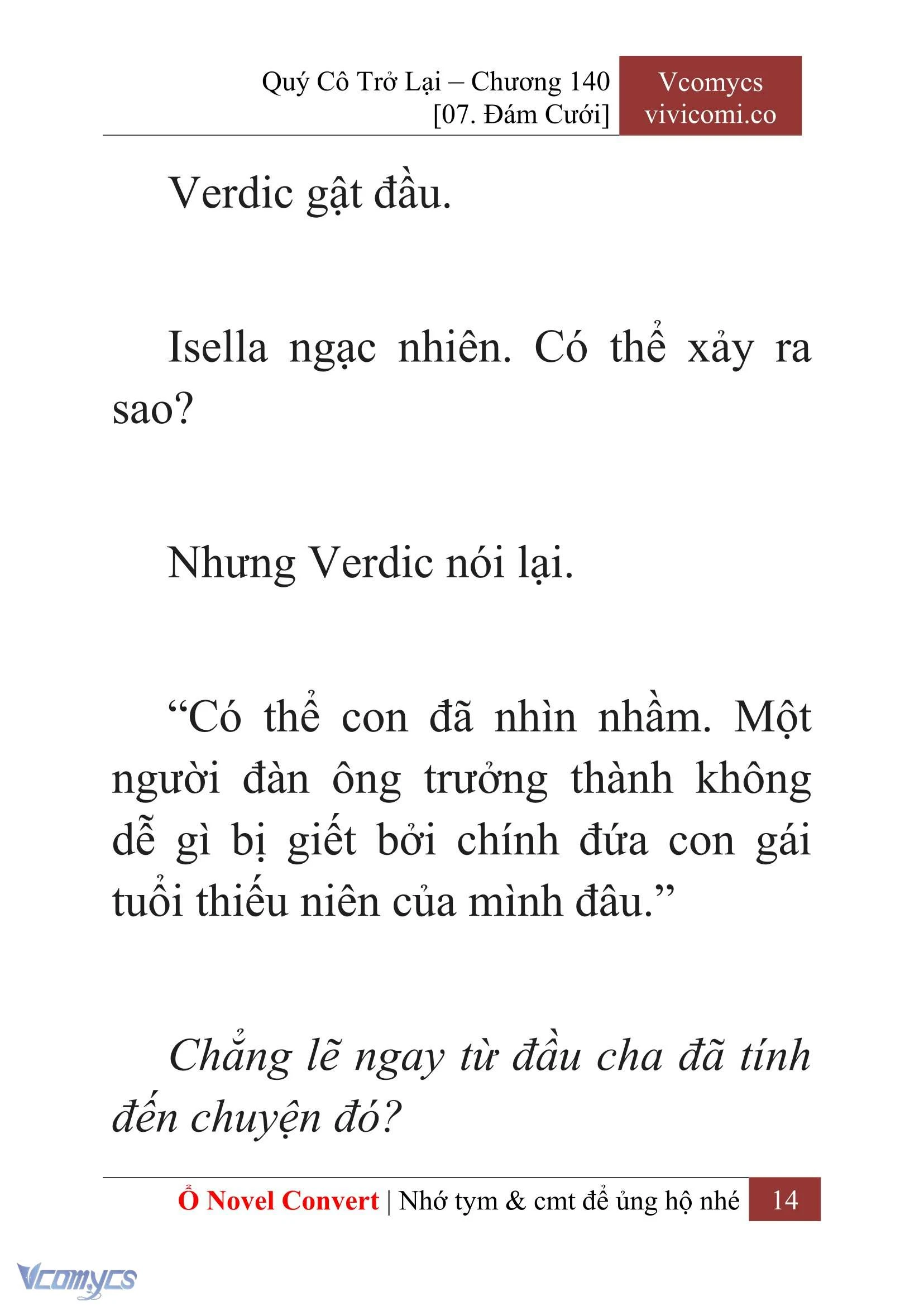 [Novel] Quý Cô Trở Lại Chapter  140 - 16