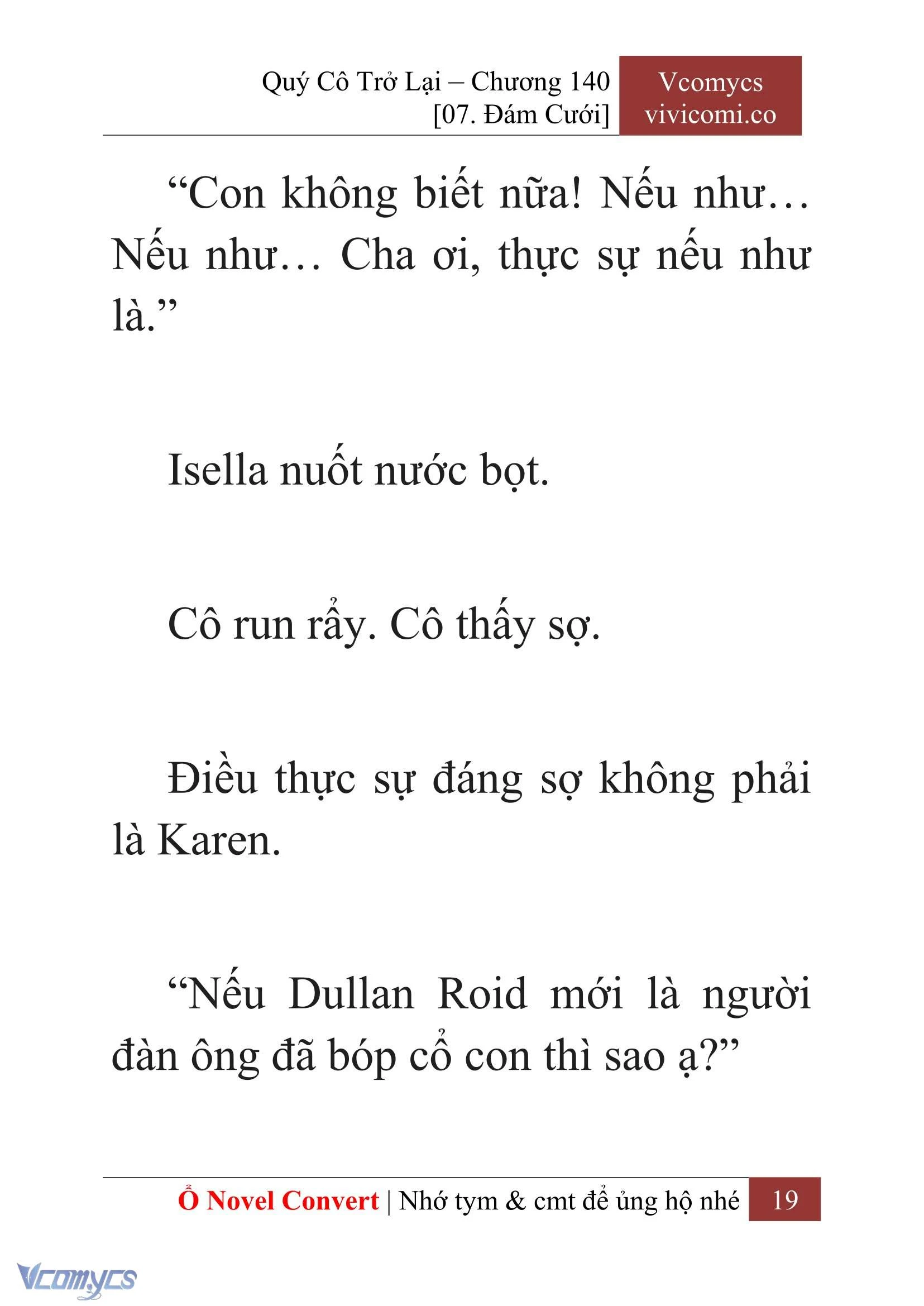 [Novel] Quý Cô Trở Lại Chapter  140 - 21