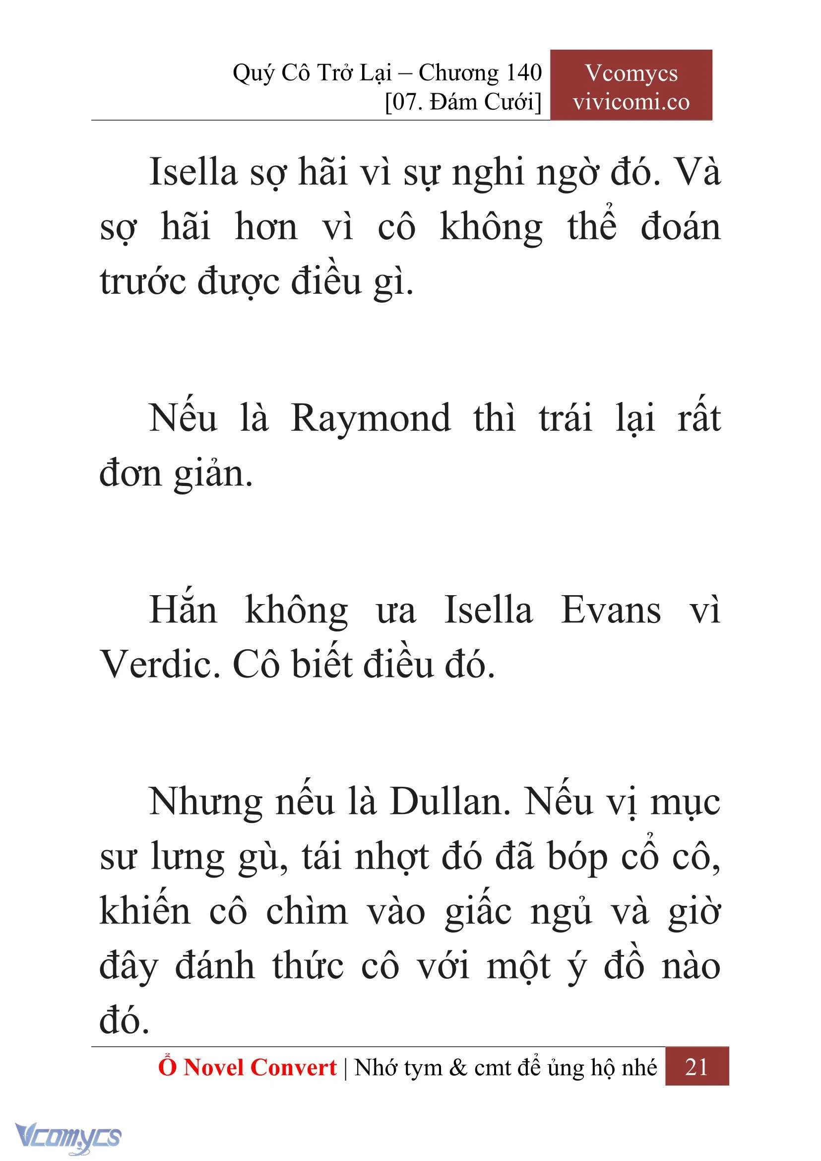 [Novel] Quý Cô Trở Lại Chapter  140 - 23