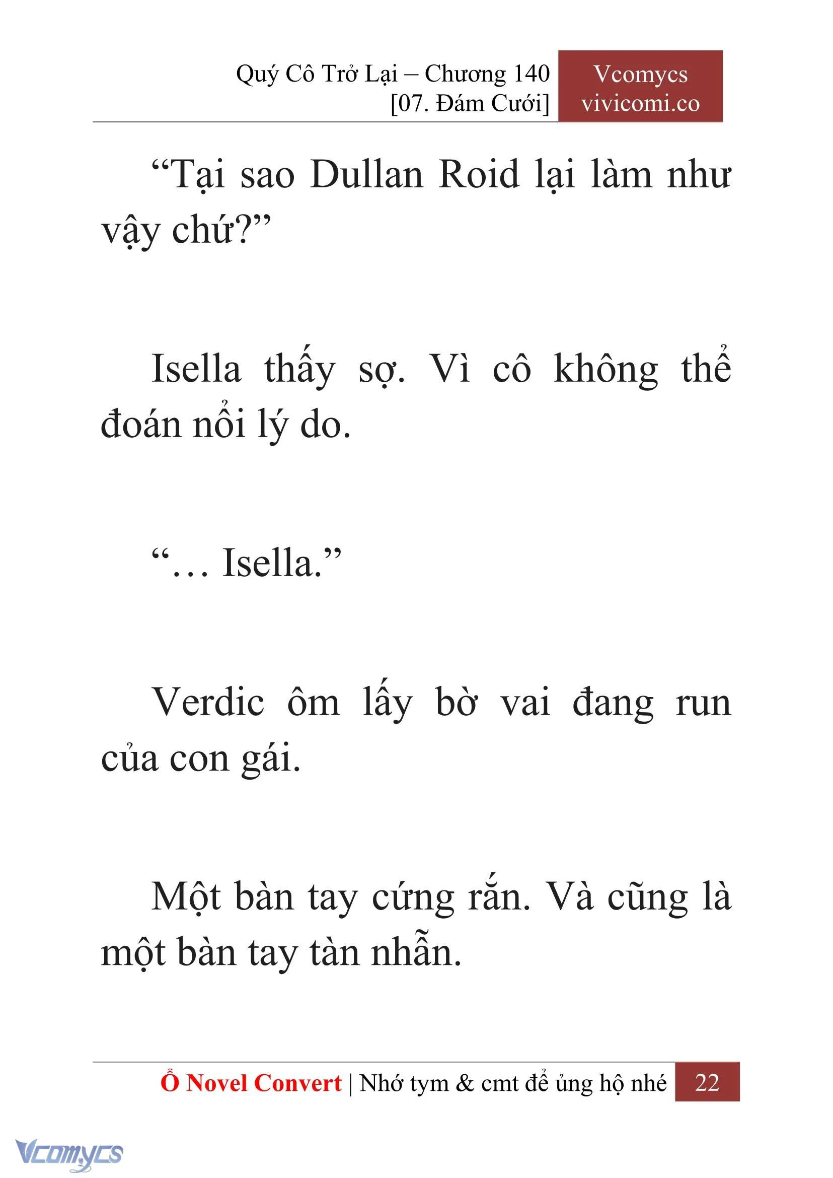[Novel] Quý Cô Trở Lại Chapter  140 - 24