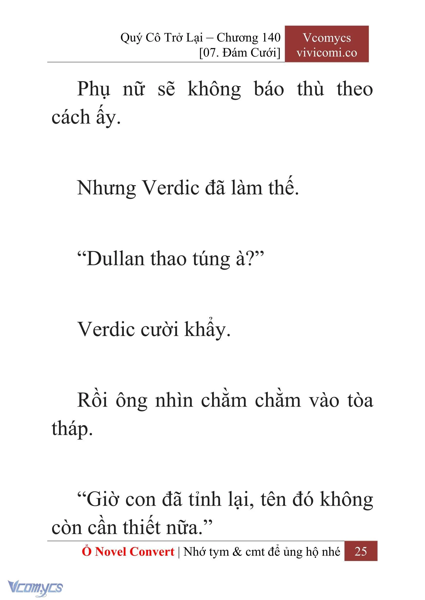 [Novel] Quý Cô Trở Lại Chapter  140 - 27