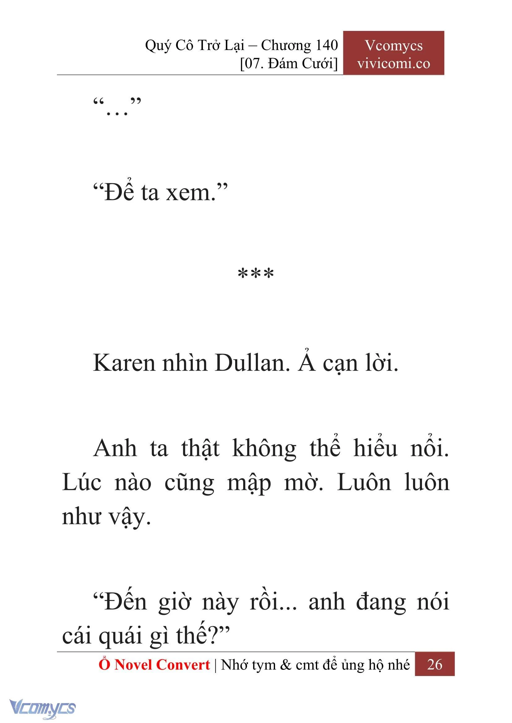 [Novel] Quý Cô Trở Lại Chapter  140 - 28