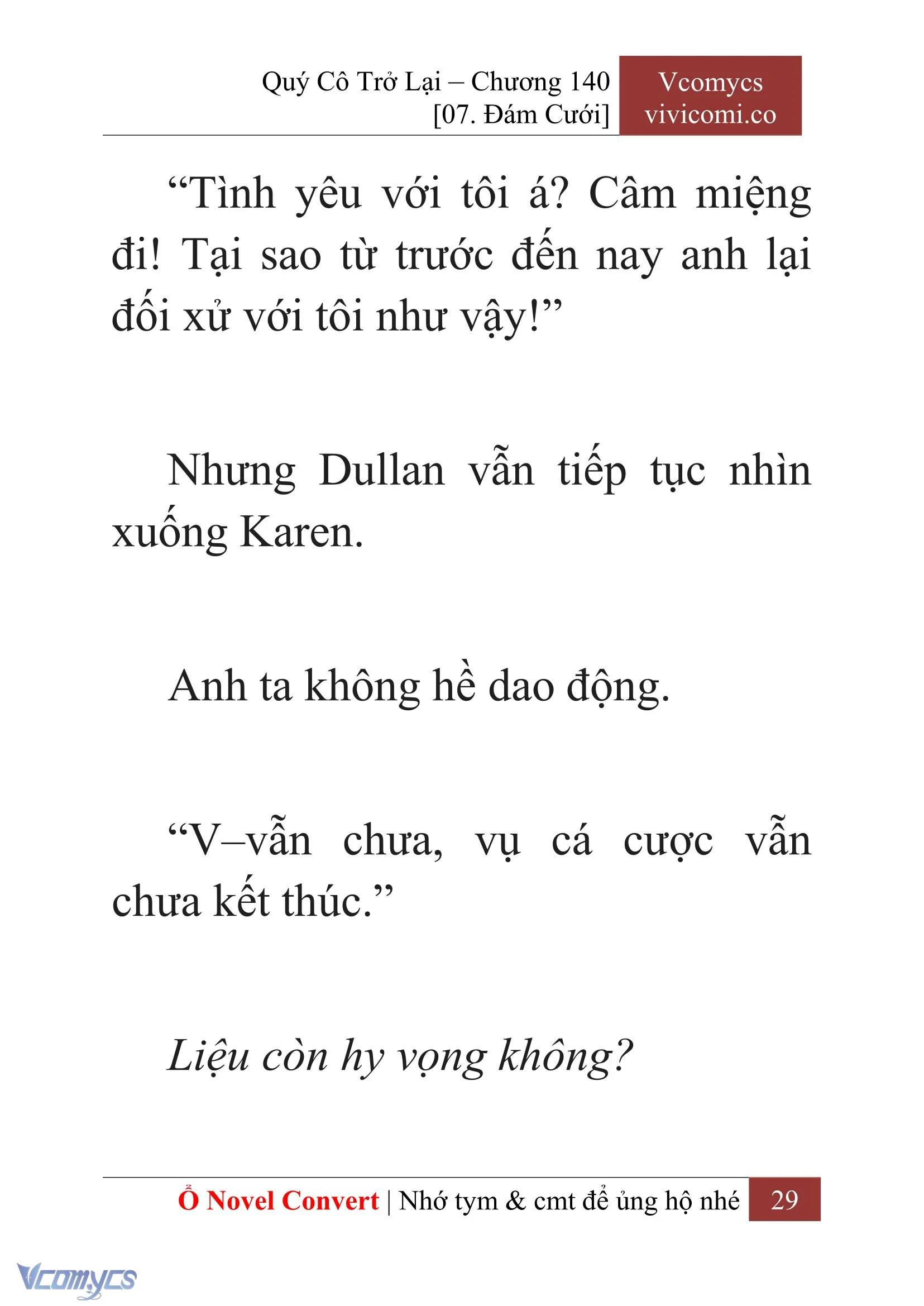 [Novel] Quý Cô Trở Lại Chapter  140 - 31