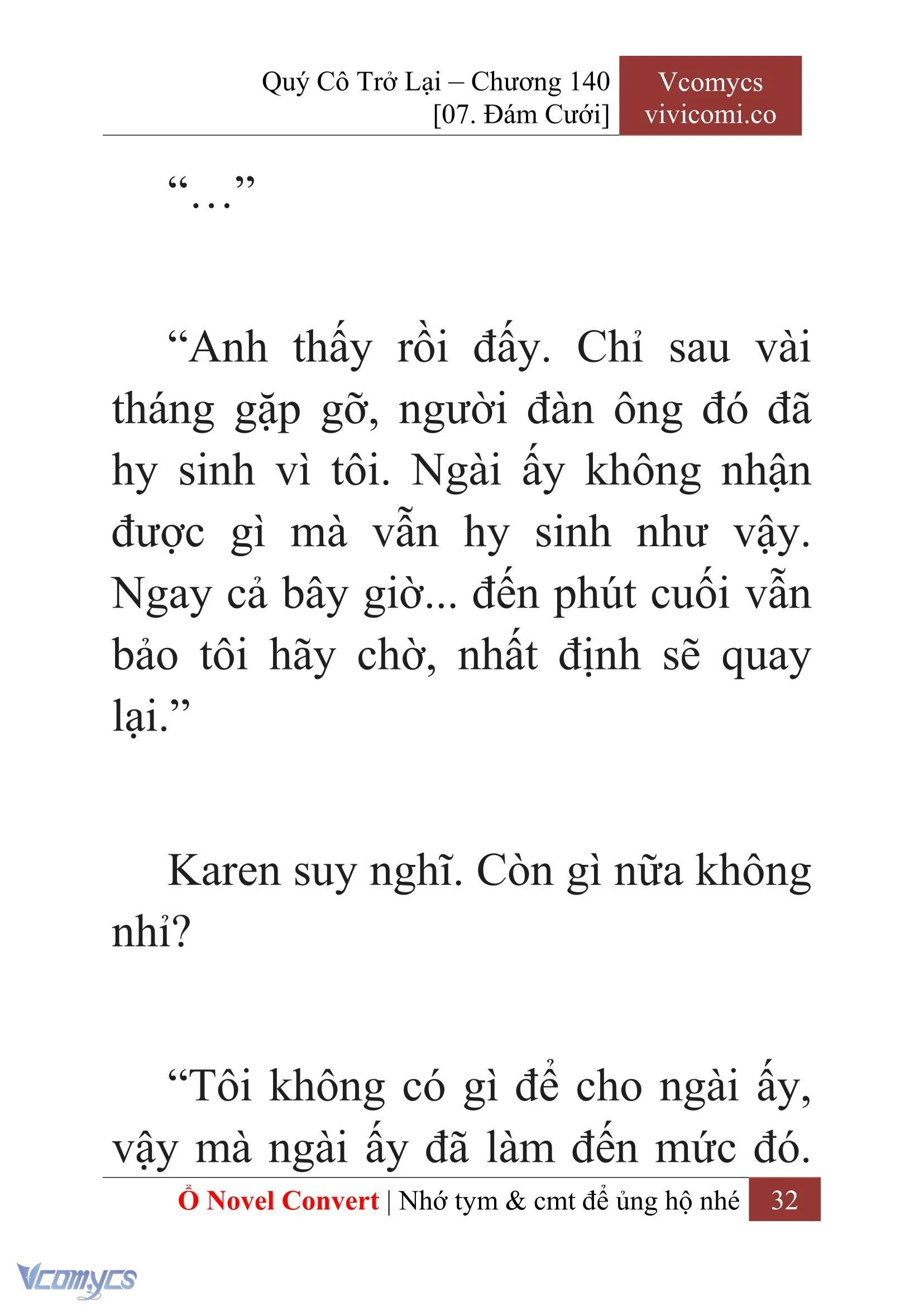 [Novel] Quý Cô Trở Lại Chapter  140 - 34