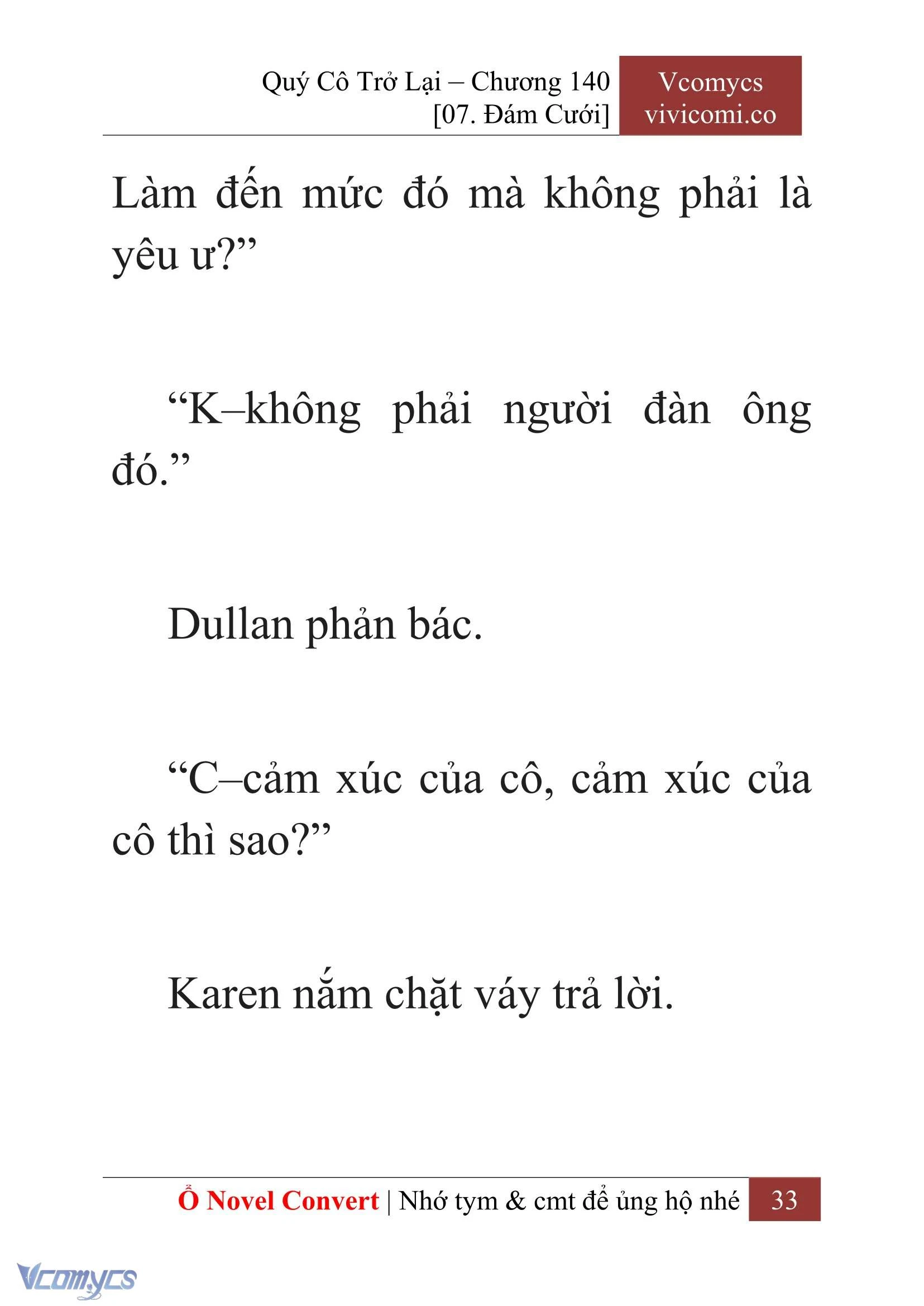[Novel] Quý Cô Trở Lại Chapter  140 - 35