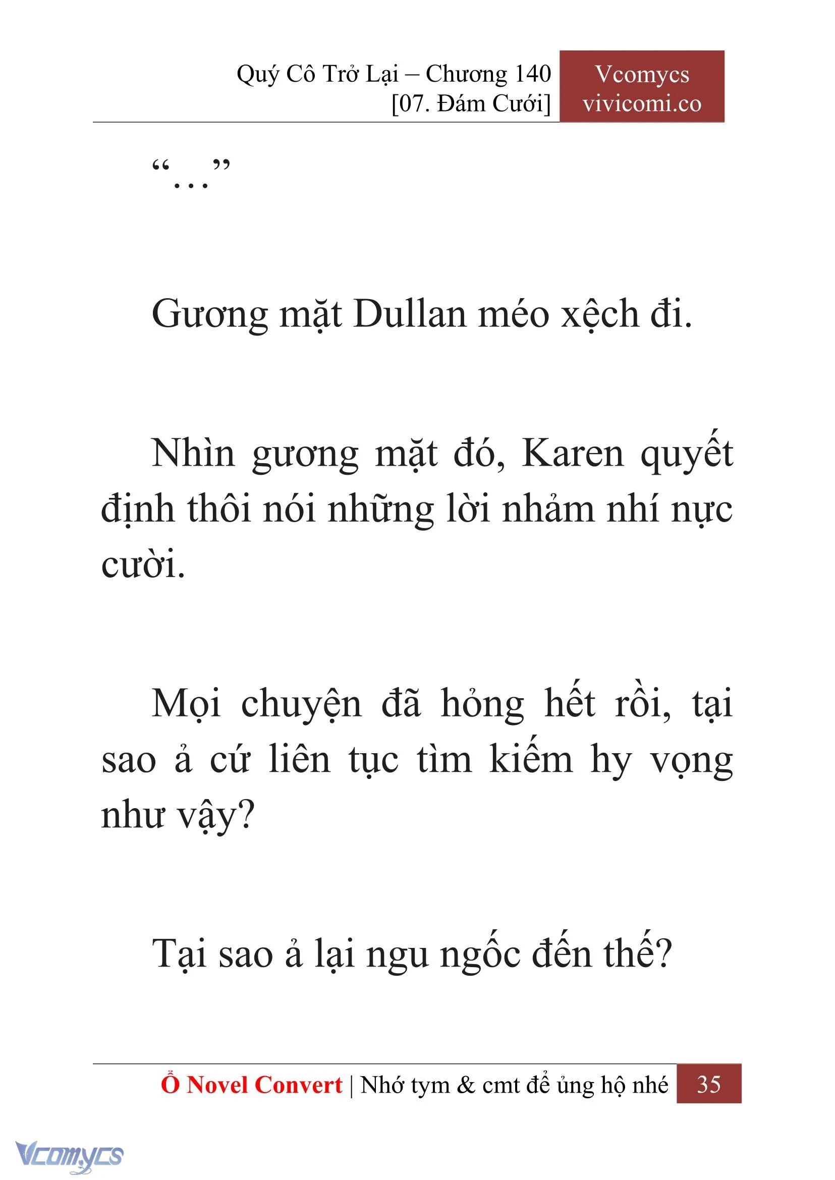 [Novel] Quý Cô Trở Lại Chapter  140 - 37
