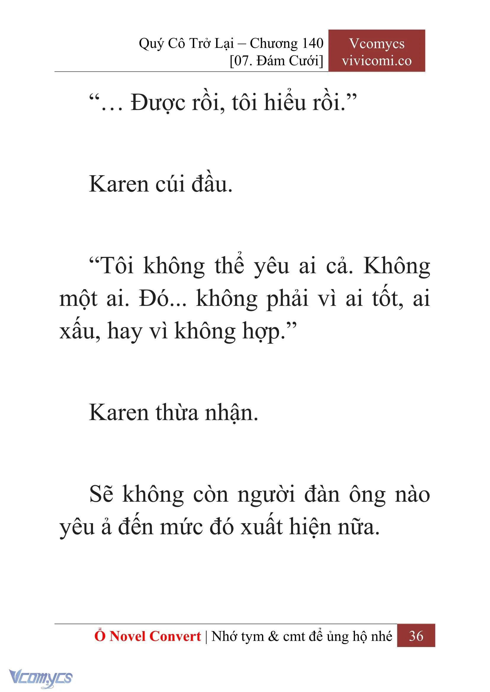 [Novel] Quý Cô Trở Lại Chapter  140 - 38