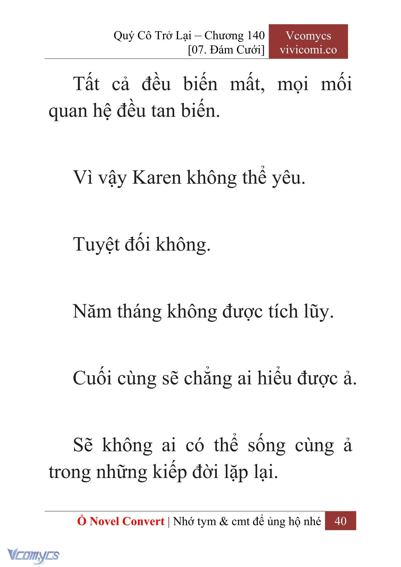 [Novel] Quý Cô Trở Lại Chapter  140 - 42