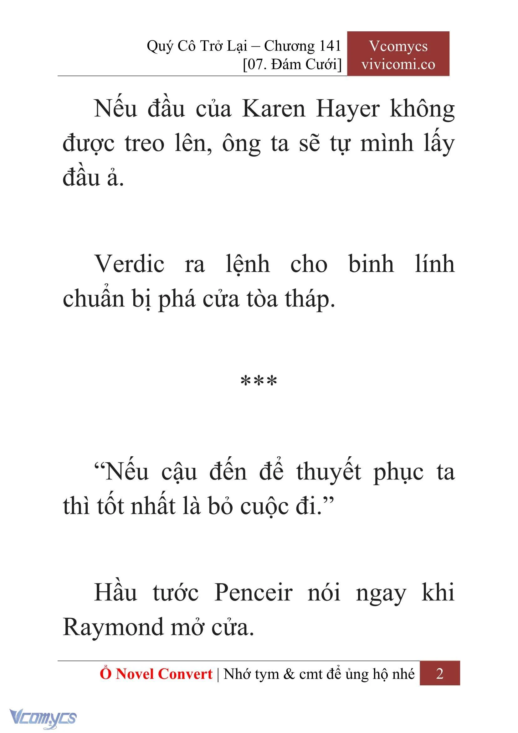 [Novel] Quý Cô Trở Lại Chapter  141 - 4