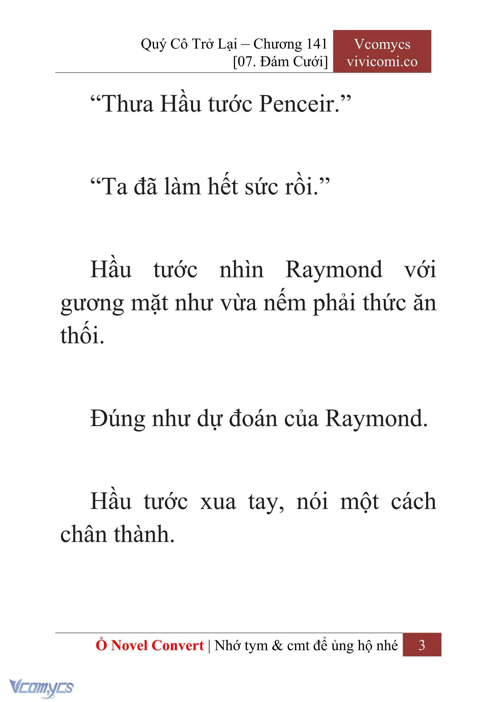 [Novel] Quý Cô Trở Lại Chapter  141 - 5