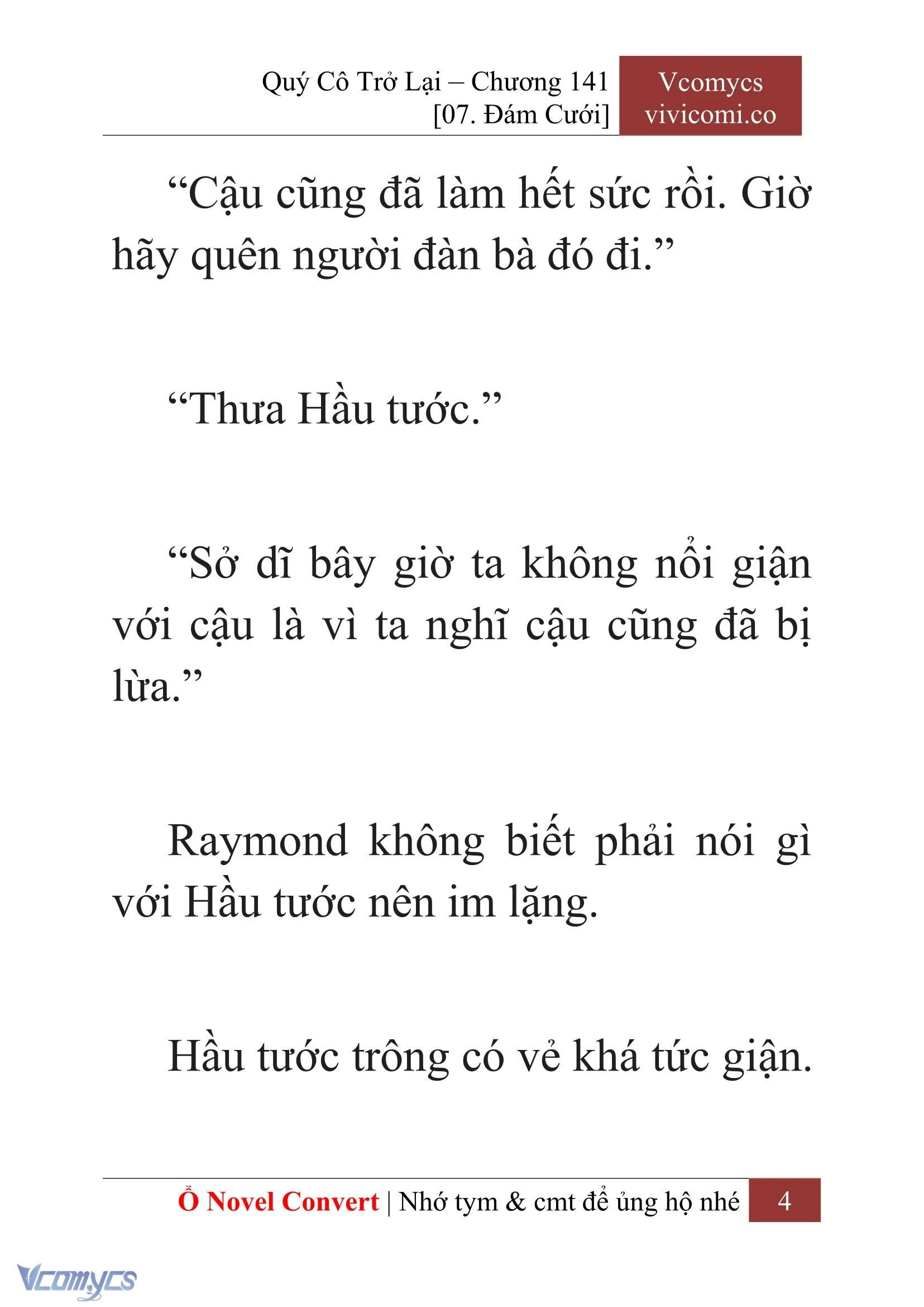 [Novel] Quý Cô Trở Lại Chapter  141 - 6