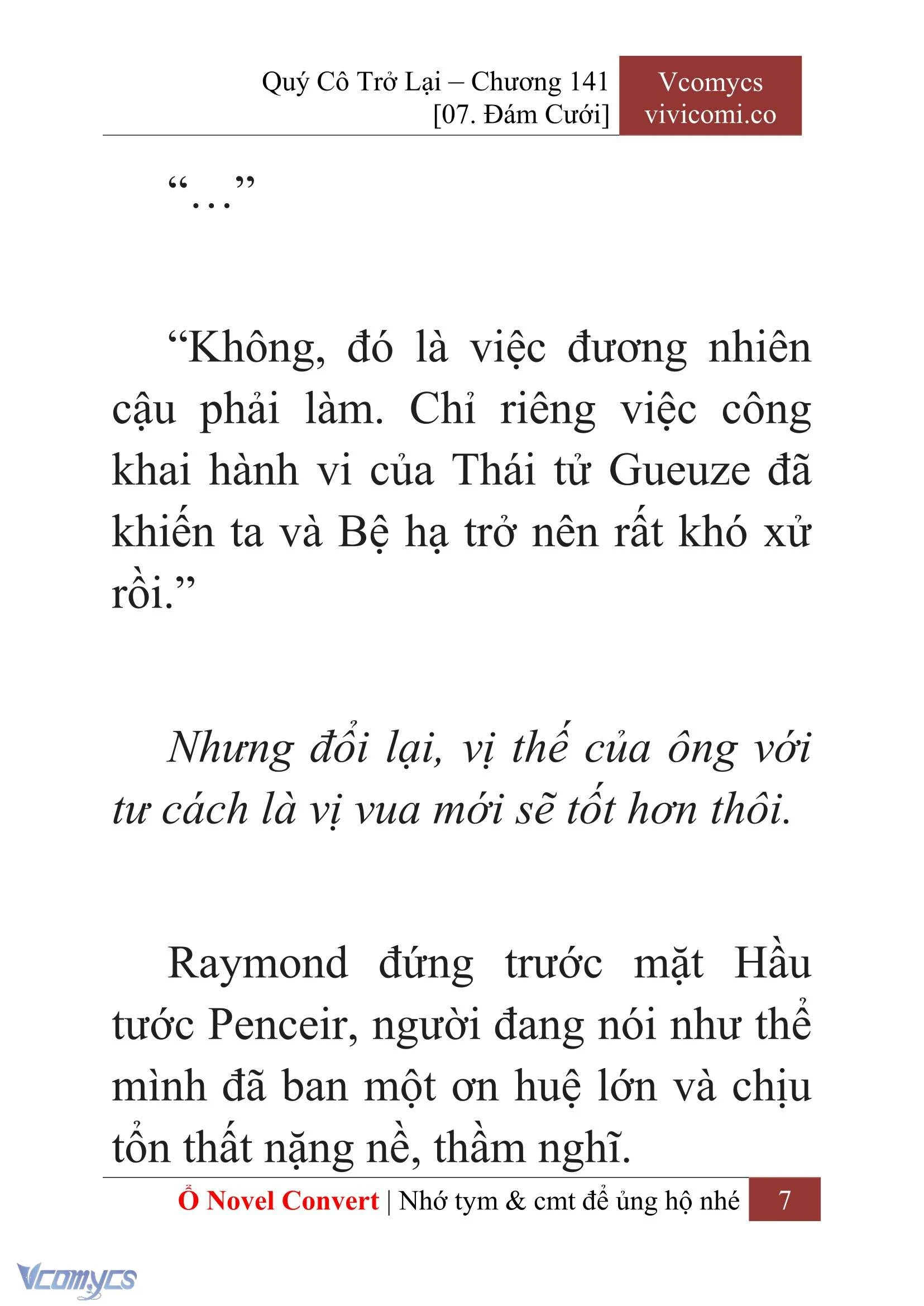 [Novel] Quý Cô Trở Lại Chapter  141 - 9