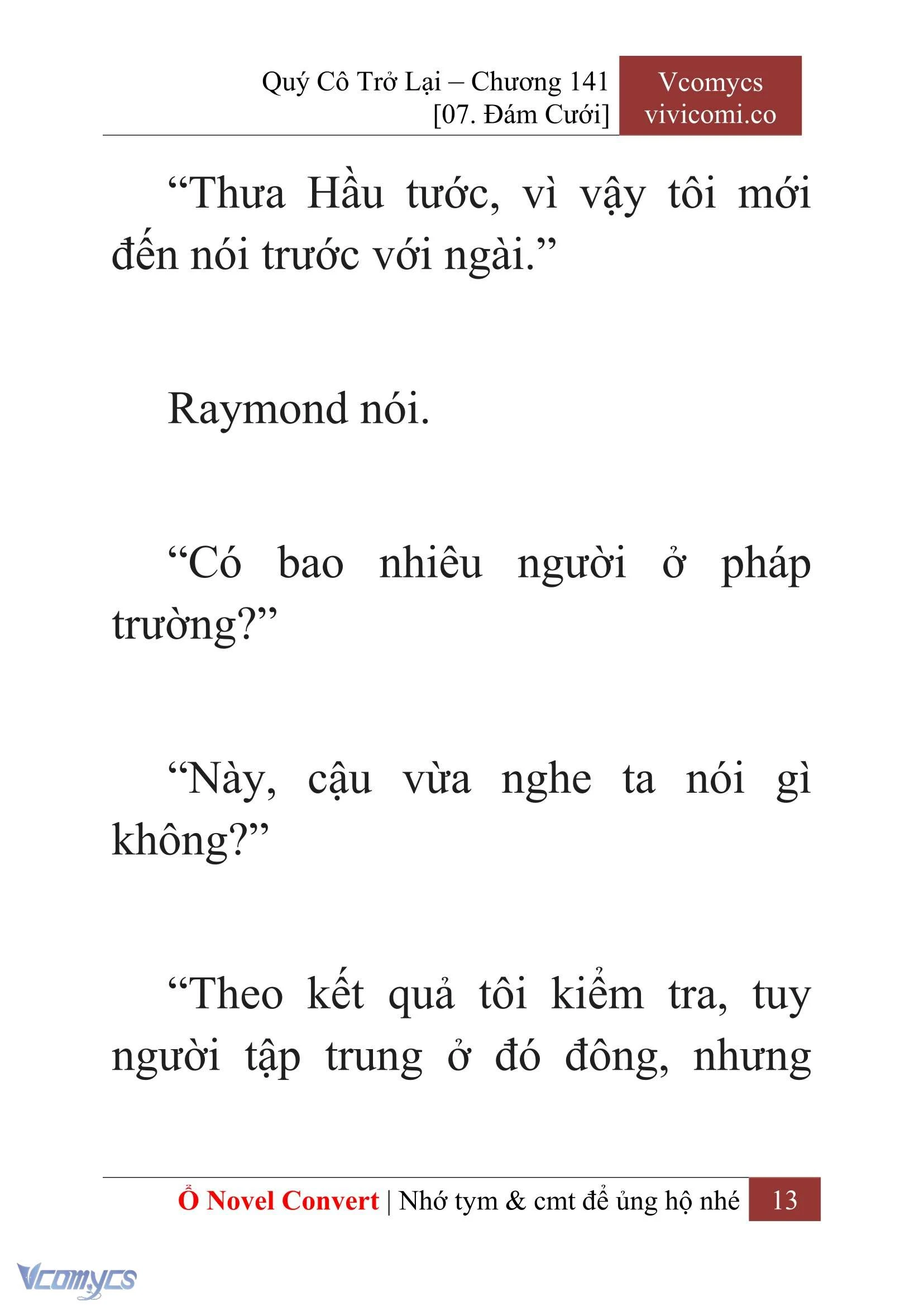 [Novel] Quý Cô Trở Lại Chapter  141 - 15