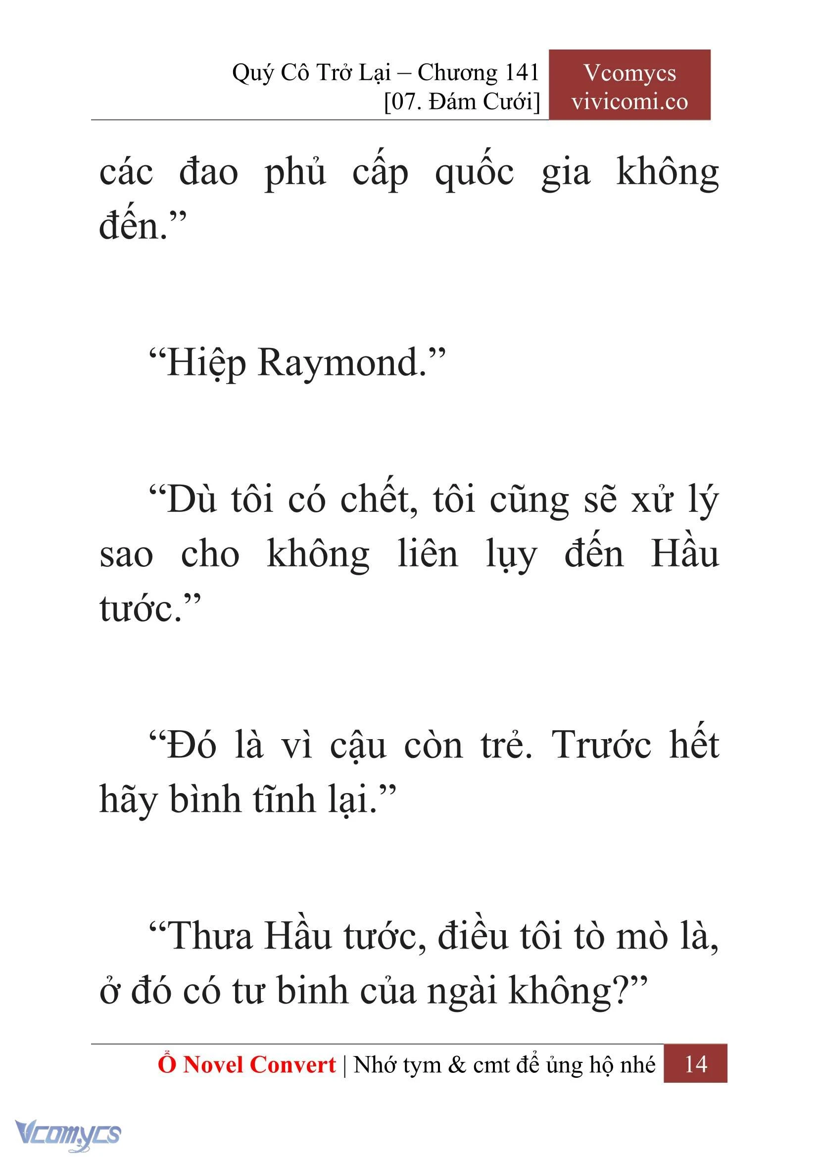 [Novel] Quý Cô Trở Lại Chapter  141 - 16