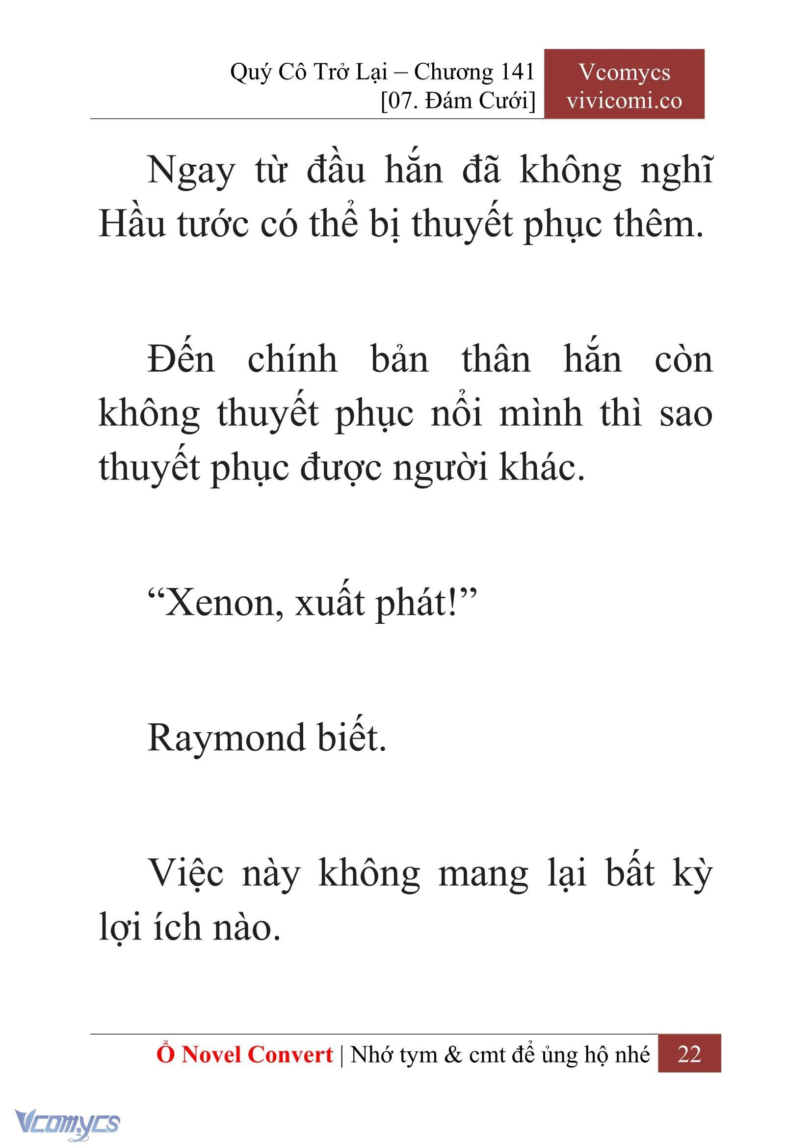 [Novel] Quý Cô Trở Lại Chapter  141 - 24