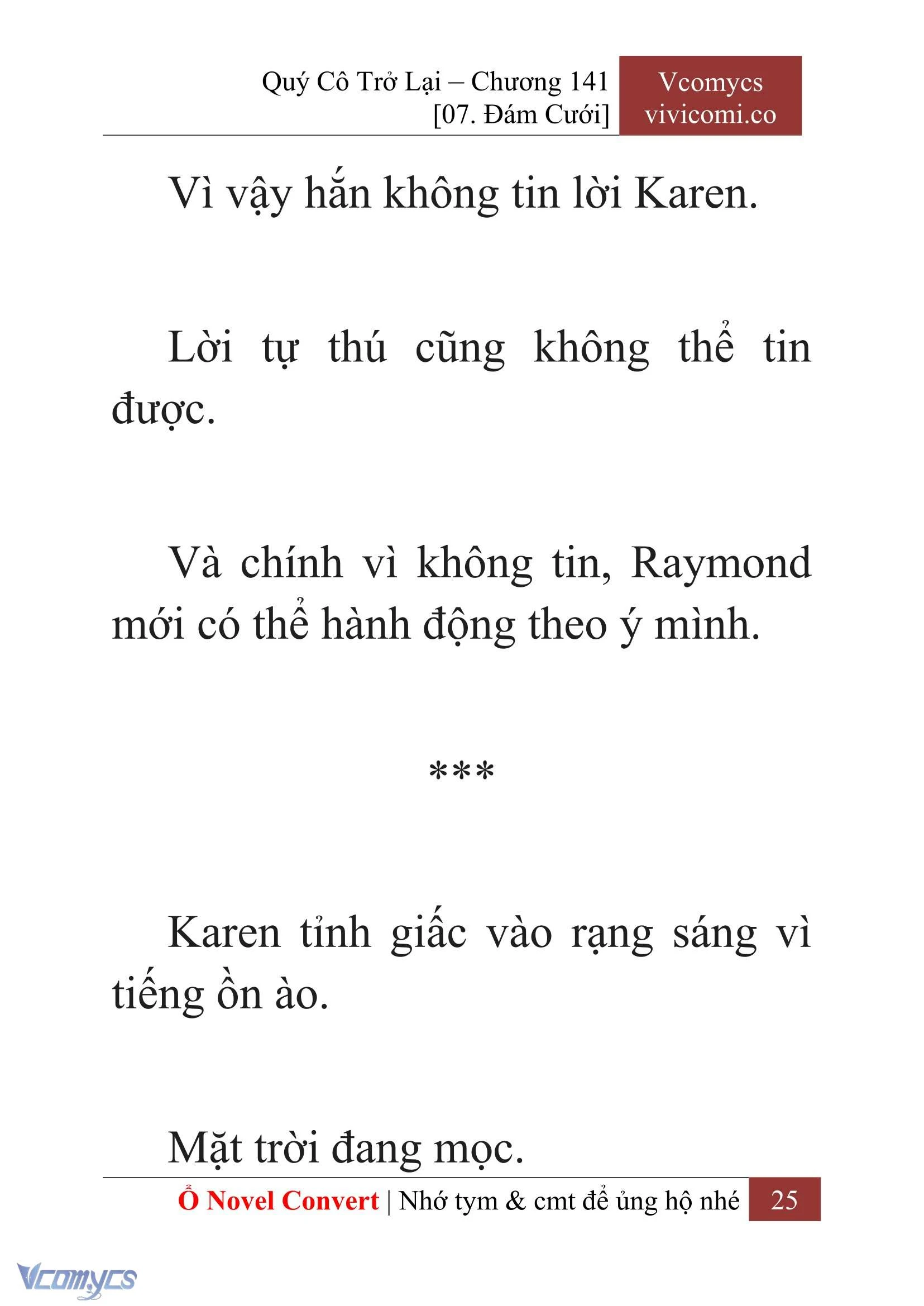 [Novel] Quý Cô Trở Lại Chapter  141 - 27