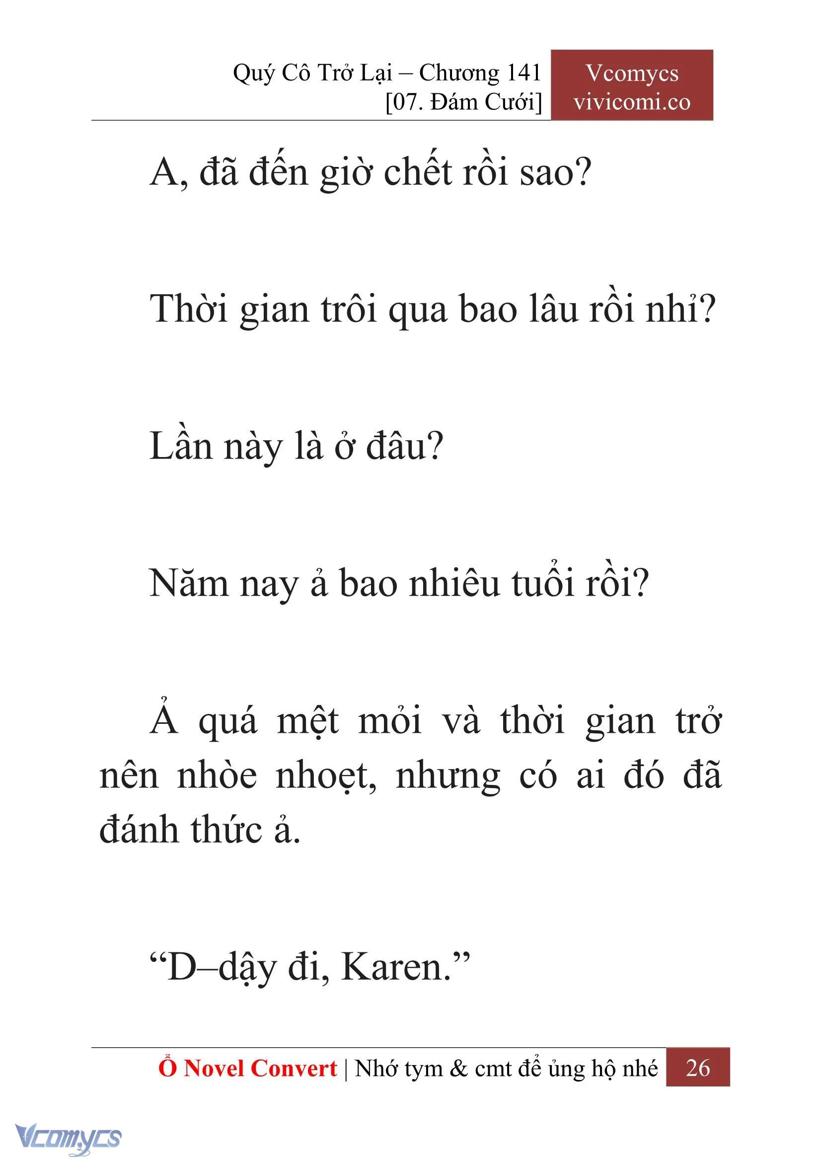 [Novel] Quý Cô Trở Lại Chapter  141 - 28
