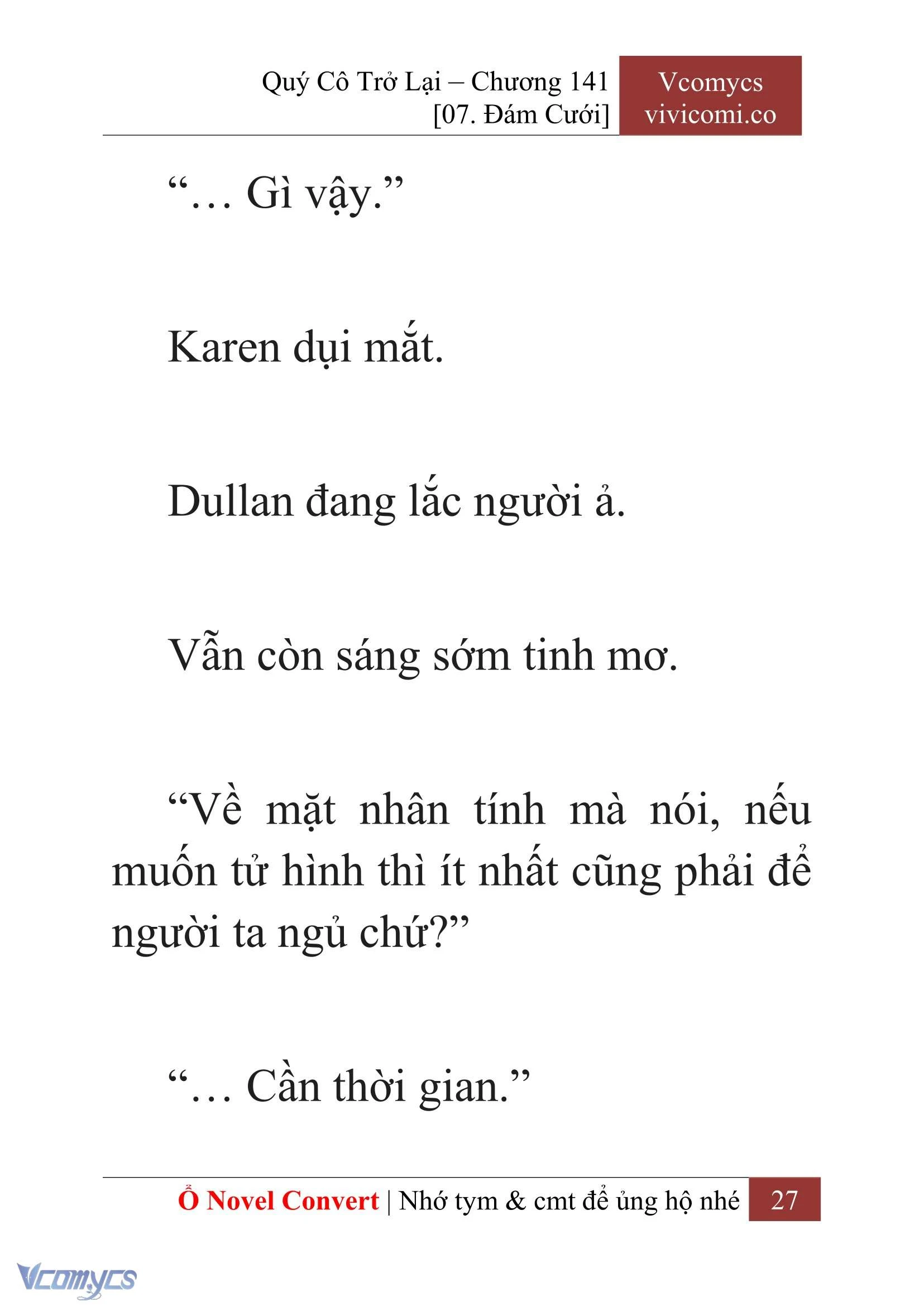 [Novel] Quý Cô Trở Lại Chapter  141 - 29