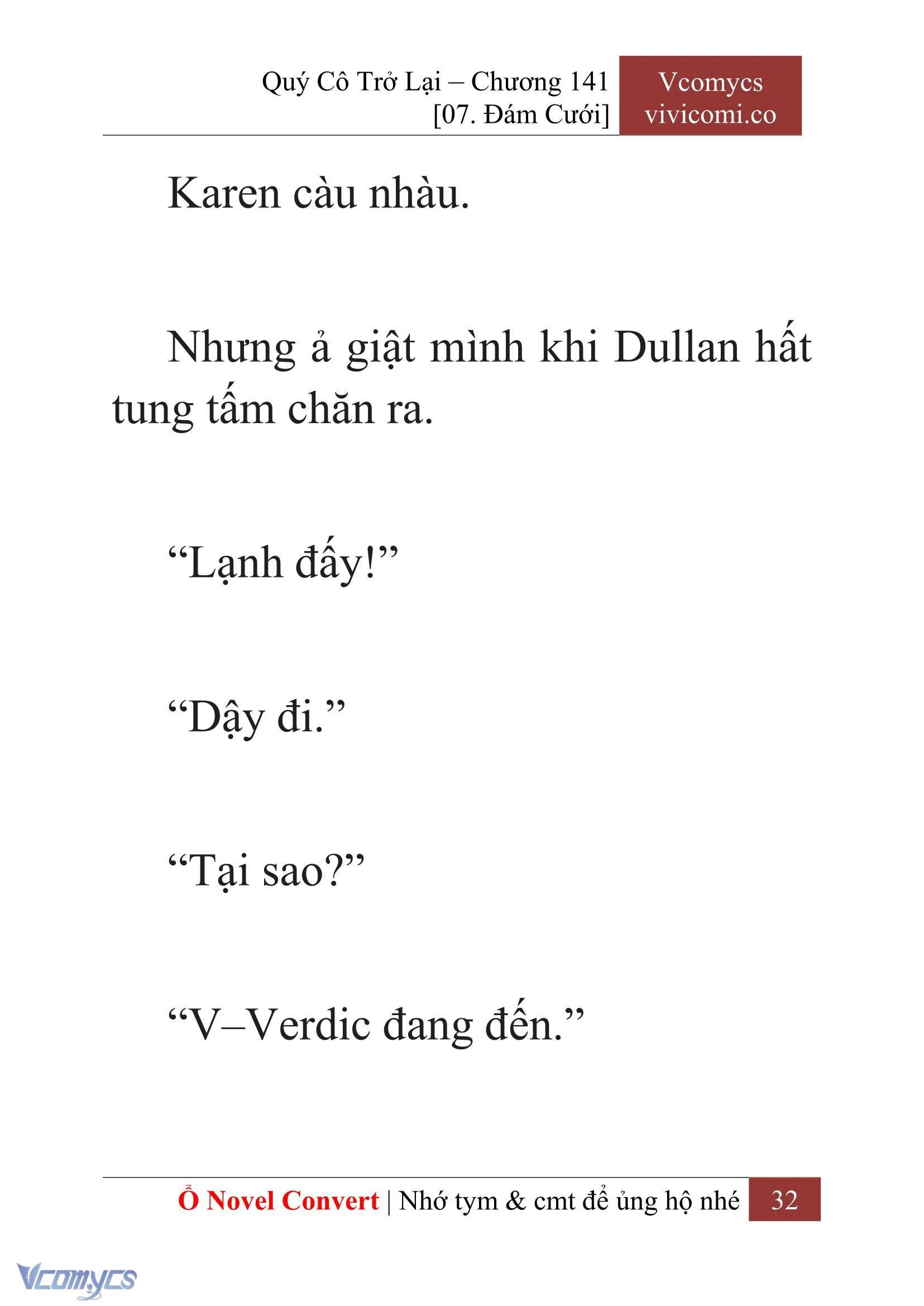 [Novel] Quý Cô Trở Lại Chapter  141 - 34