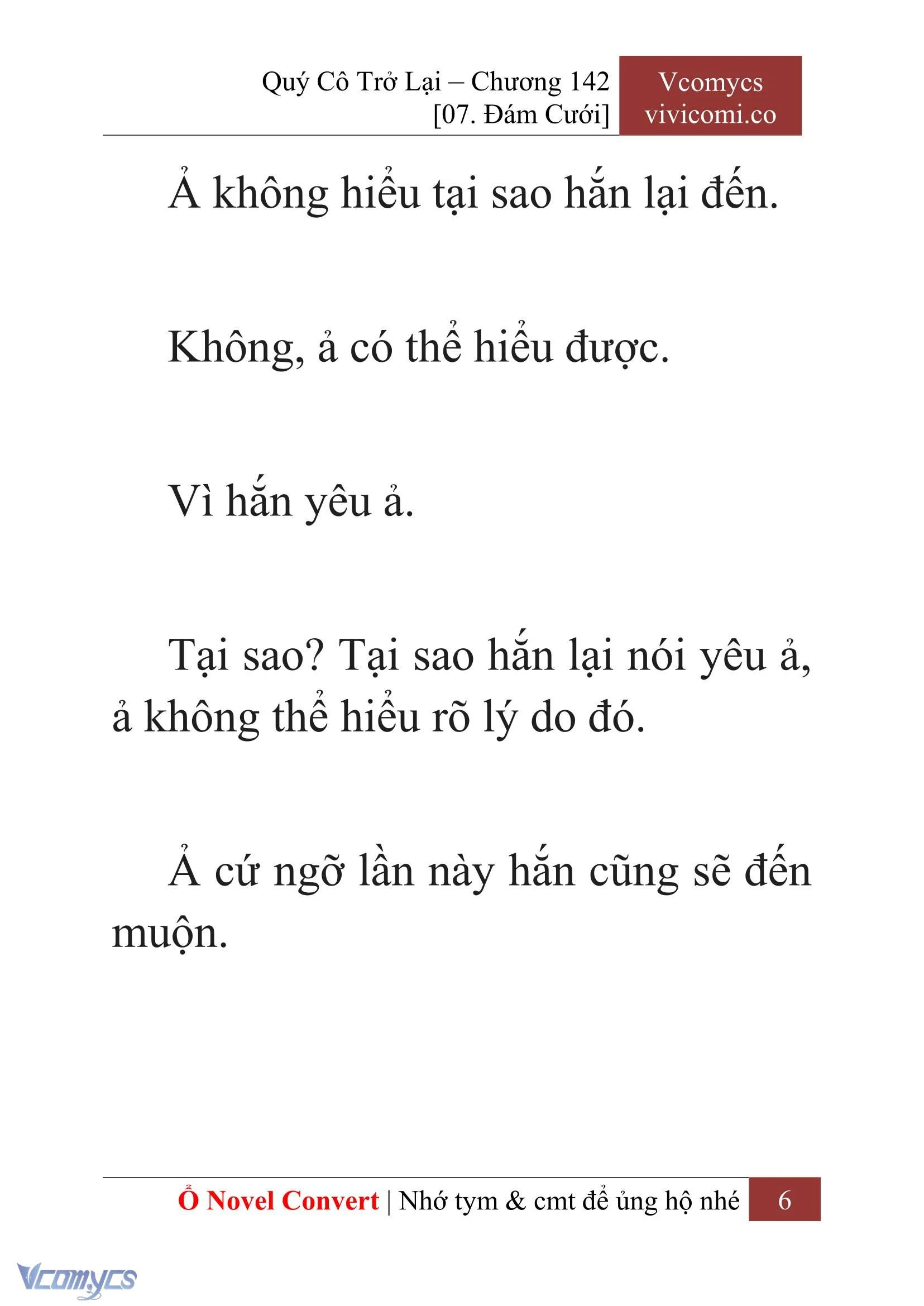[Novel] Quý Cô Trở Lại Chapter  142 - 8
