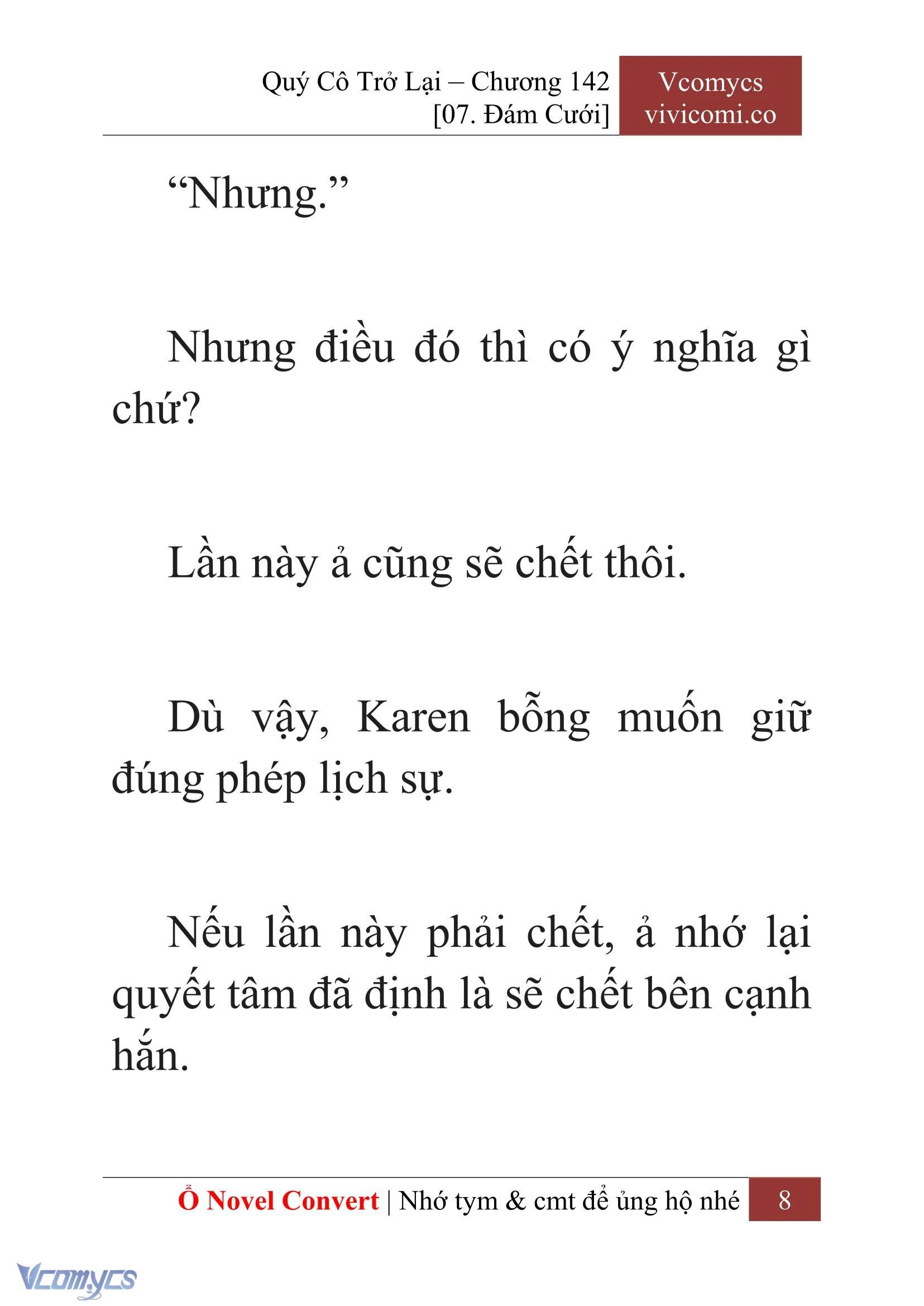 [Novel] Quý Cô Trở Lại Chapter  142 - 10