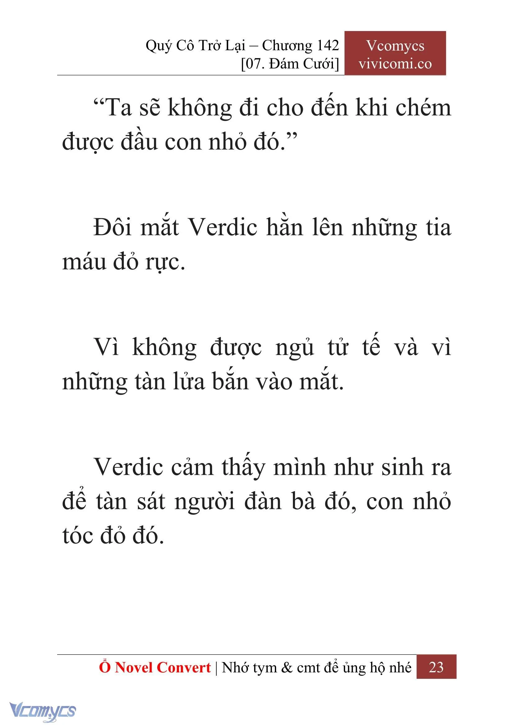 [Novel] Quý Cô Trở Lại Chapter  142 - 25