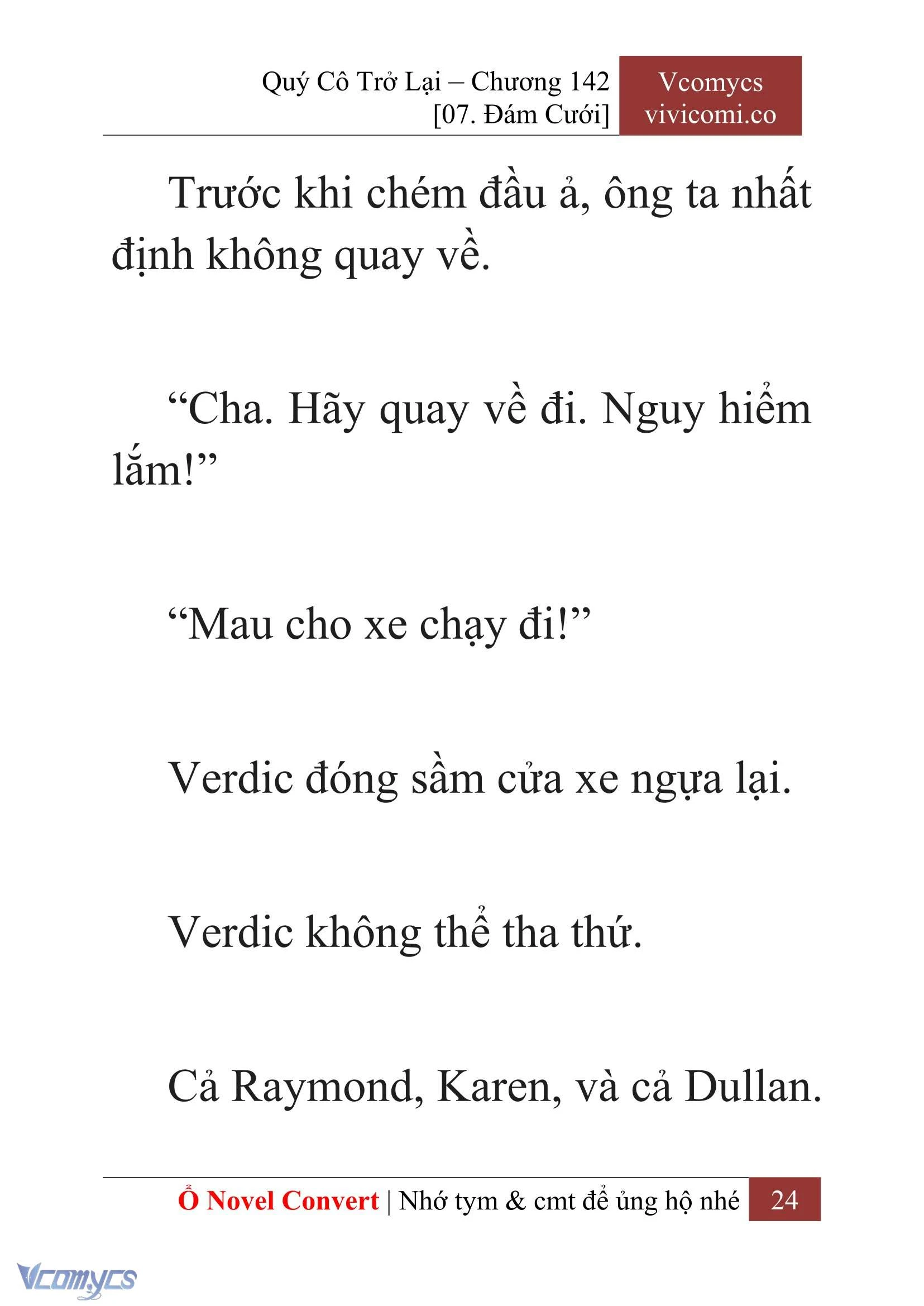 [Novel] Quý Cô Trở Lại Chapter  142 - 26