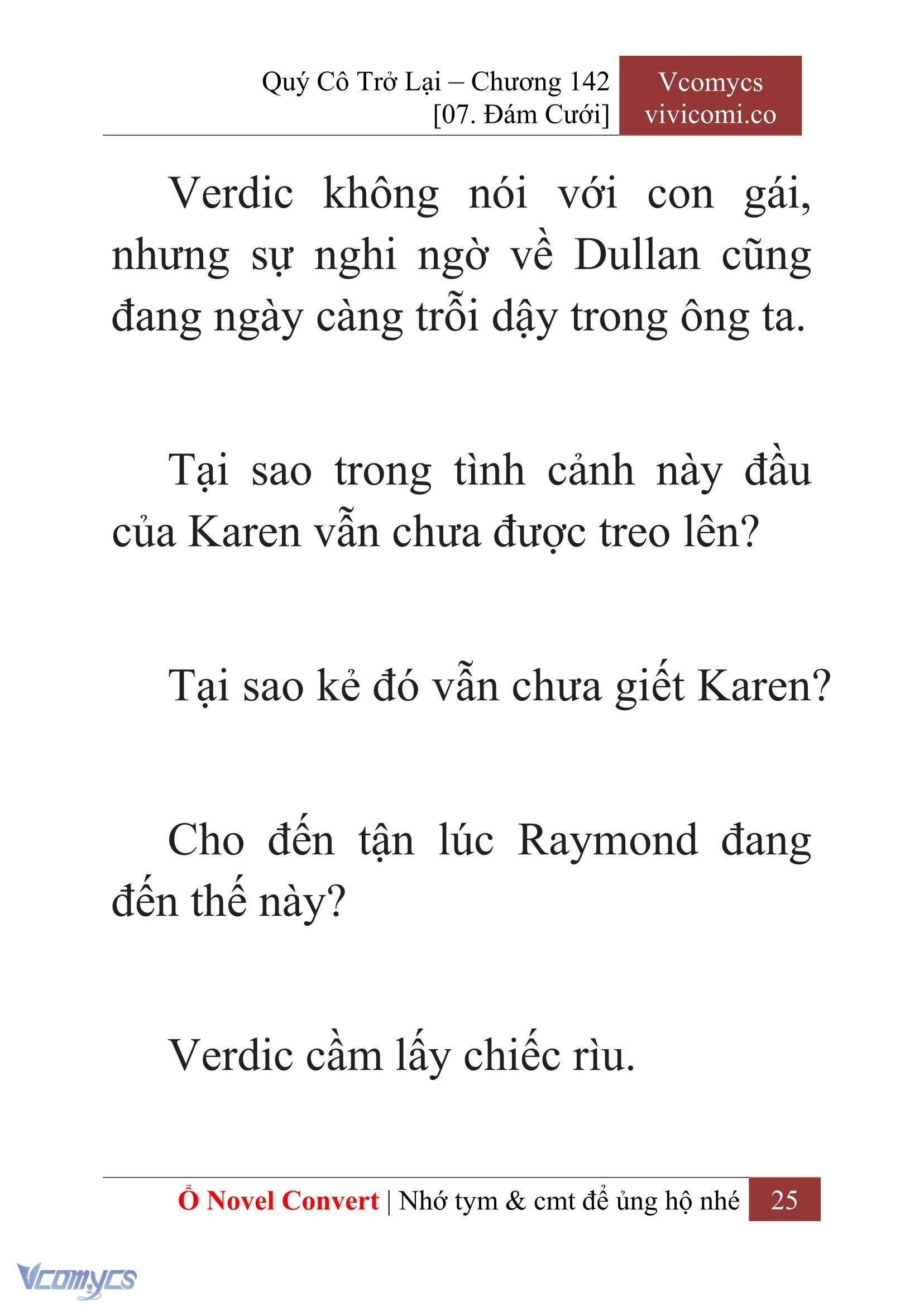 [Novel] Quý Cô Trở Lại Chapter  142 - 27