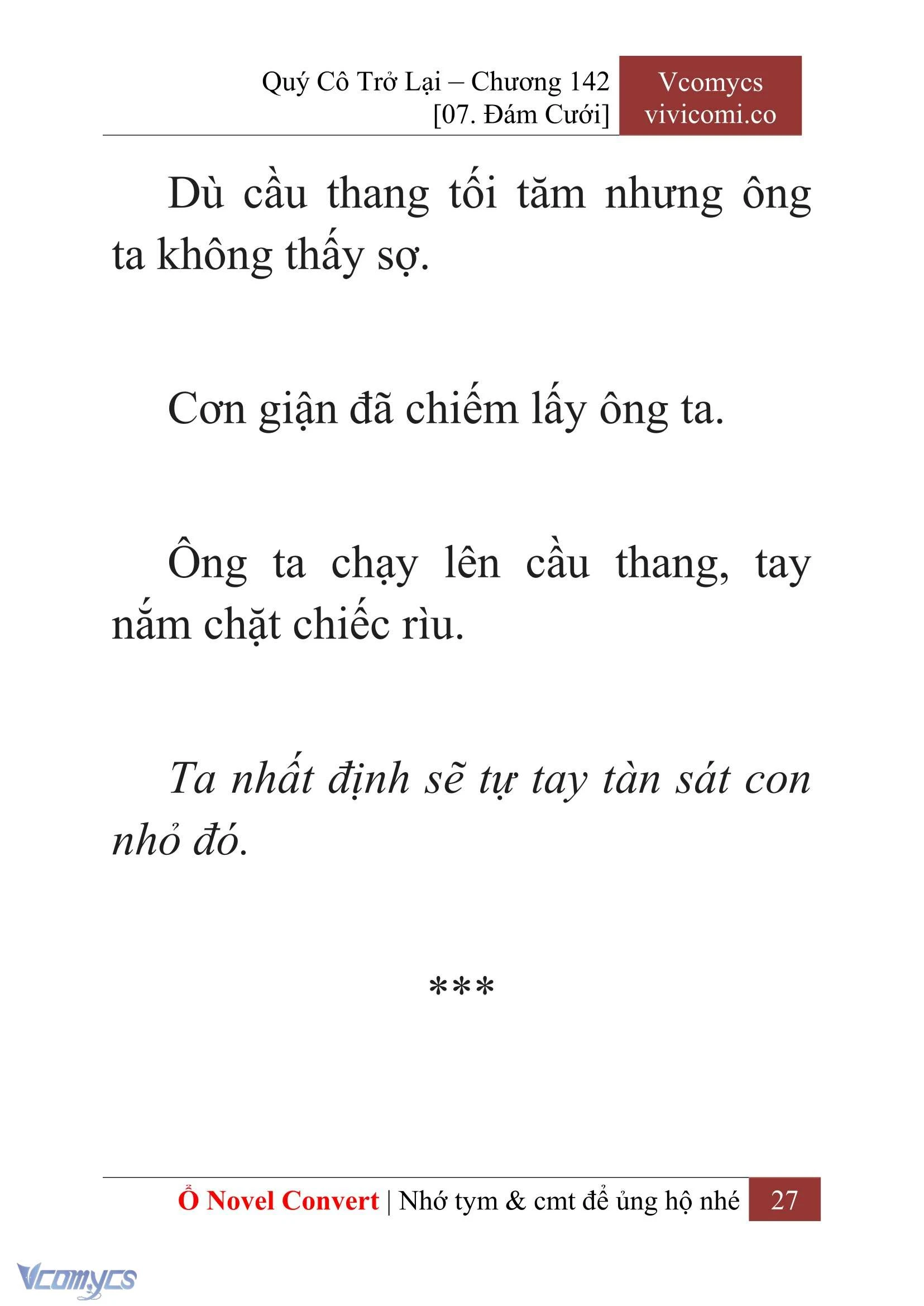 [Novel] Quý Cô Trở Lại Chapter  142 - 29