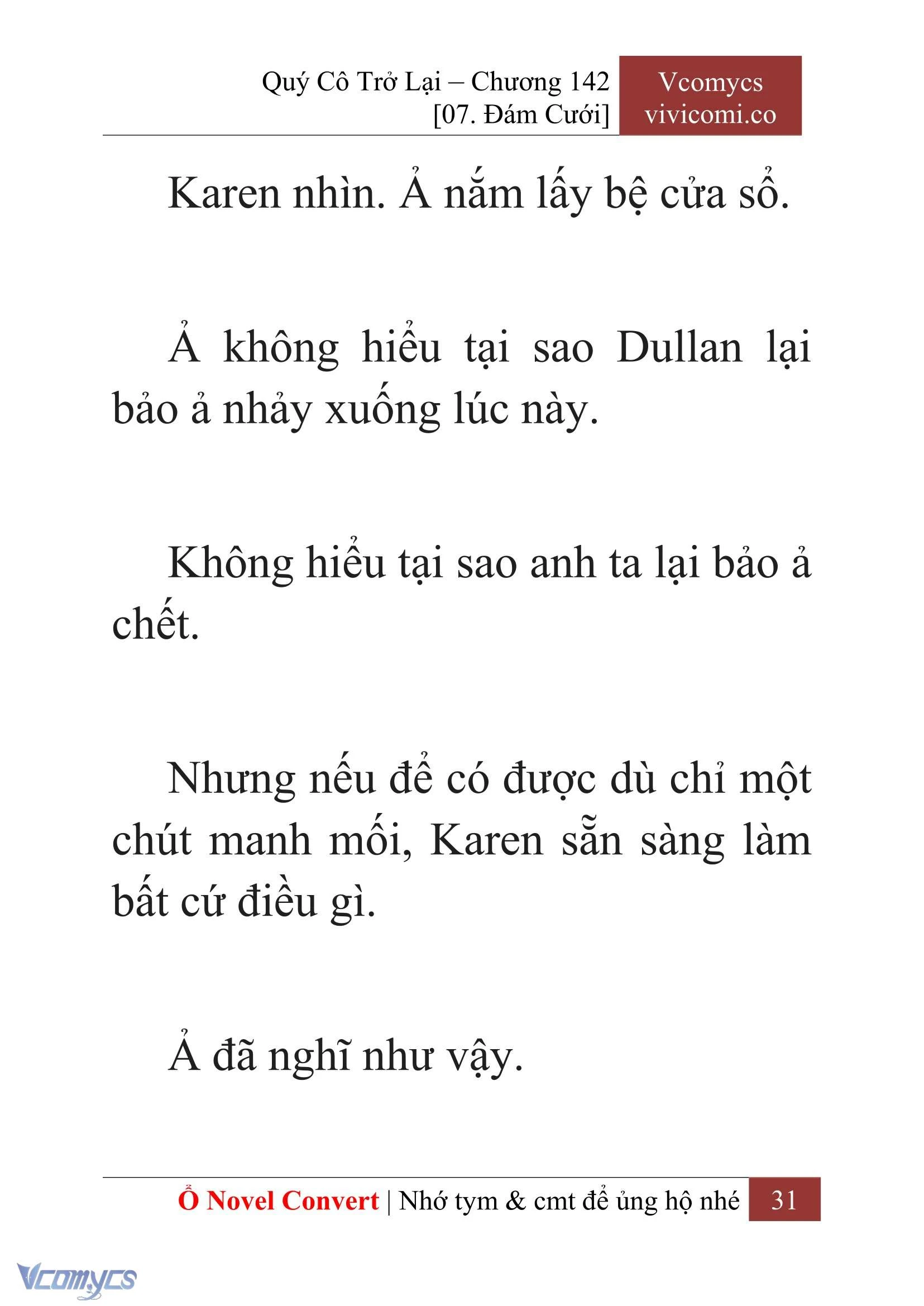 [Novel] Quý Cô Trở Lại Chapter  142 - 33