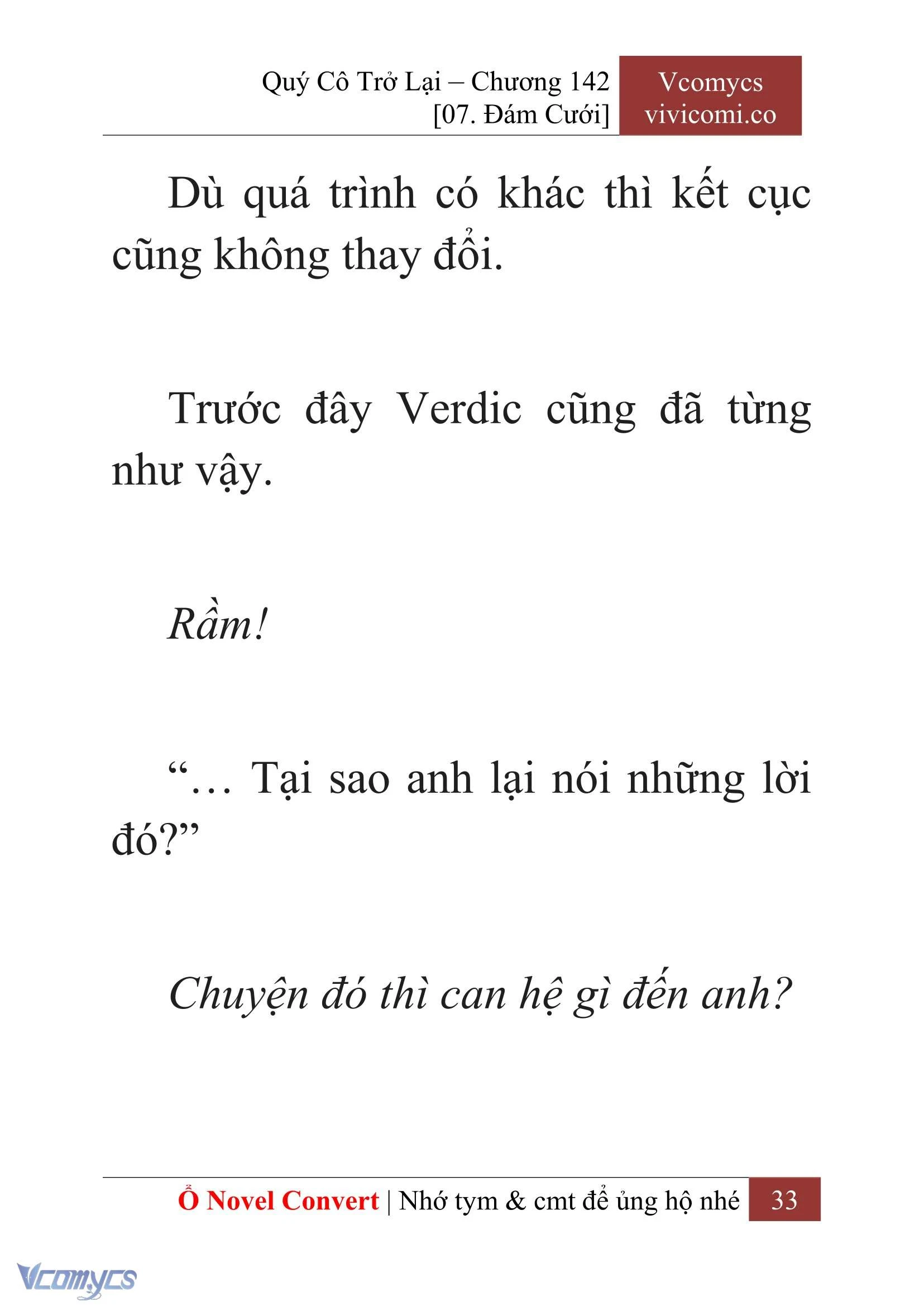 [Novel] Quý Cô Trở Lại Chapter  142 - 35