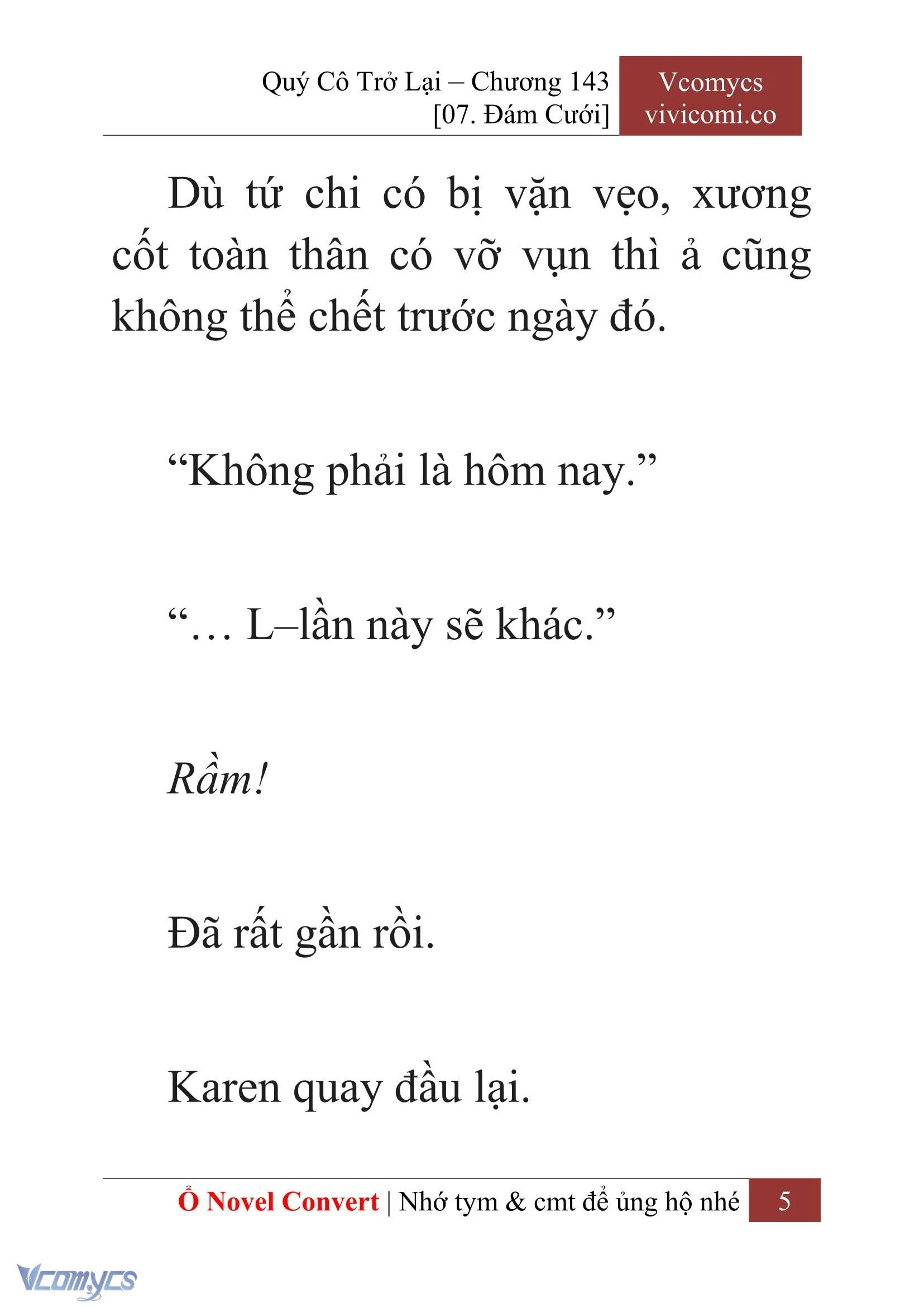 [Novel] Quý Cô Trở Lại Chapter  143 - 7