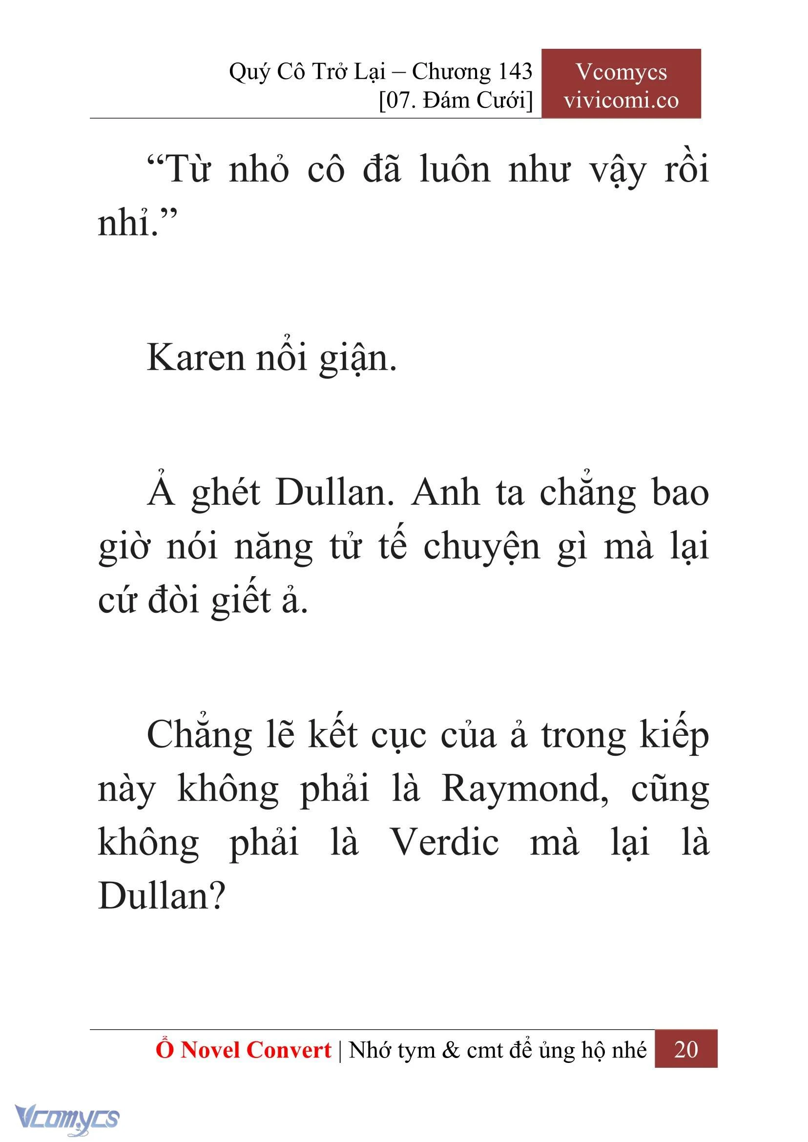 [Novel] Quý Cô Trở Lại Chapter  143 - 22