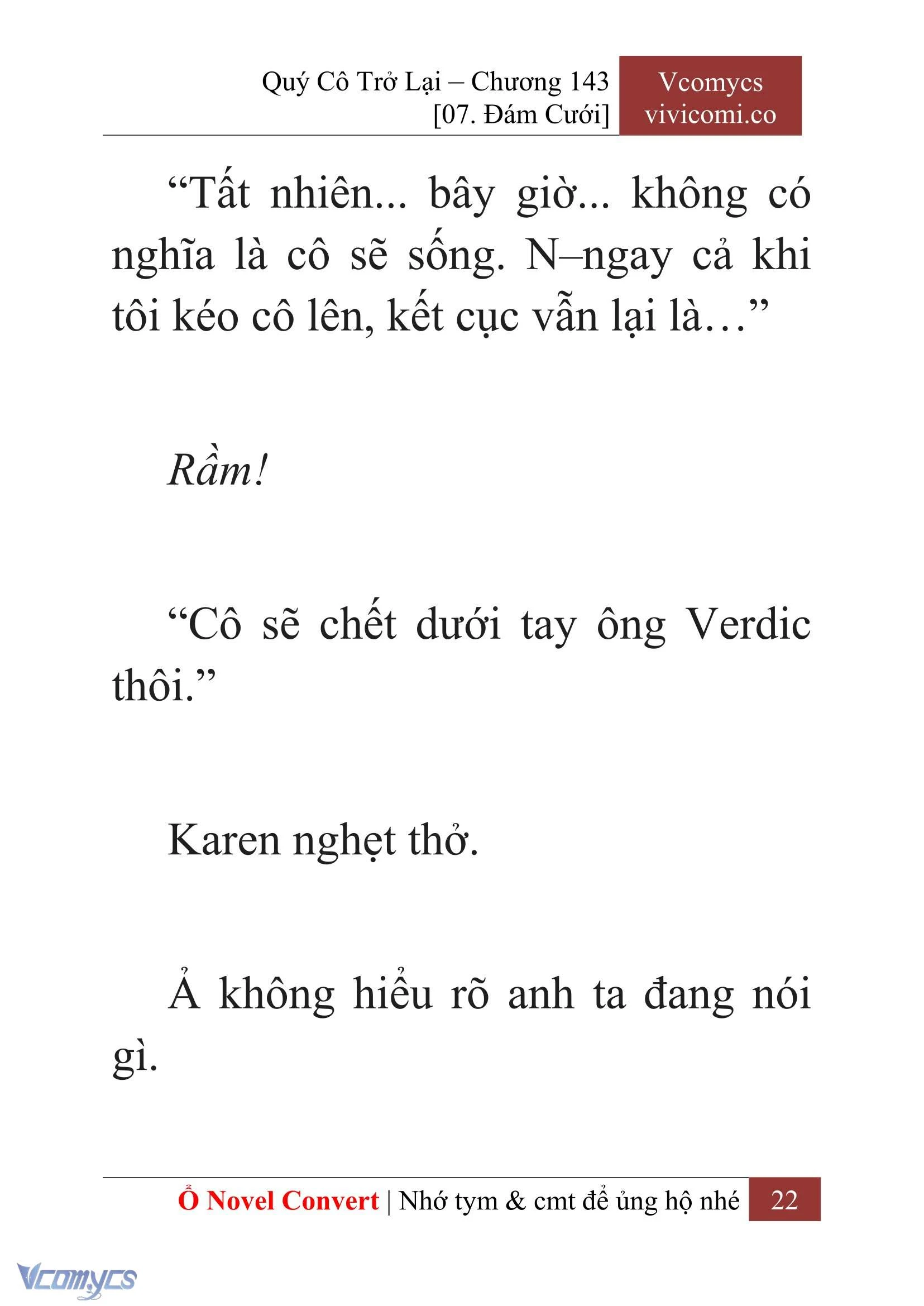 [Novel] Quý Cô Trở Lại Chapter  143 - 24