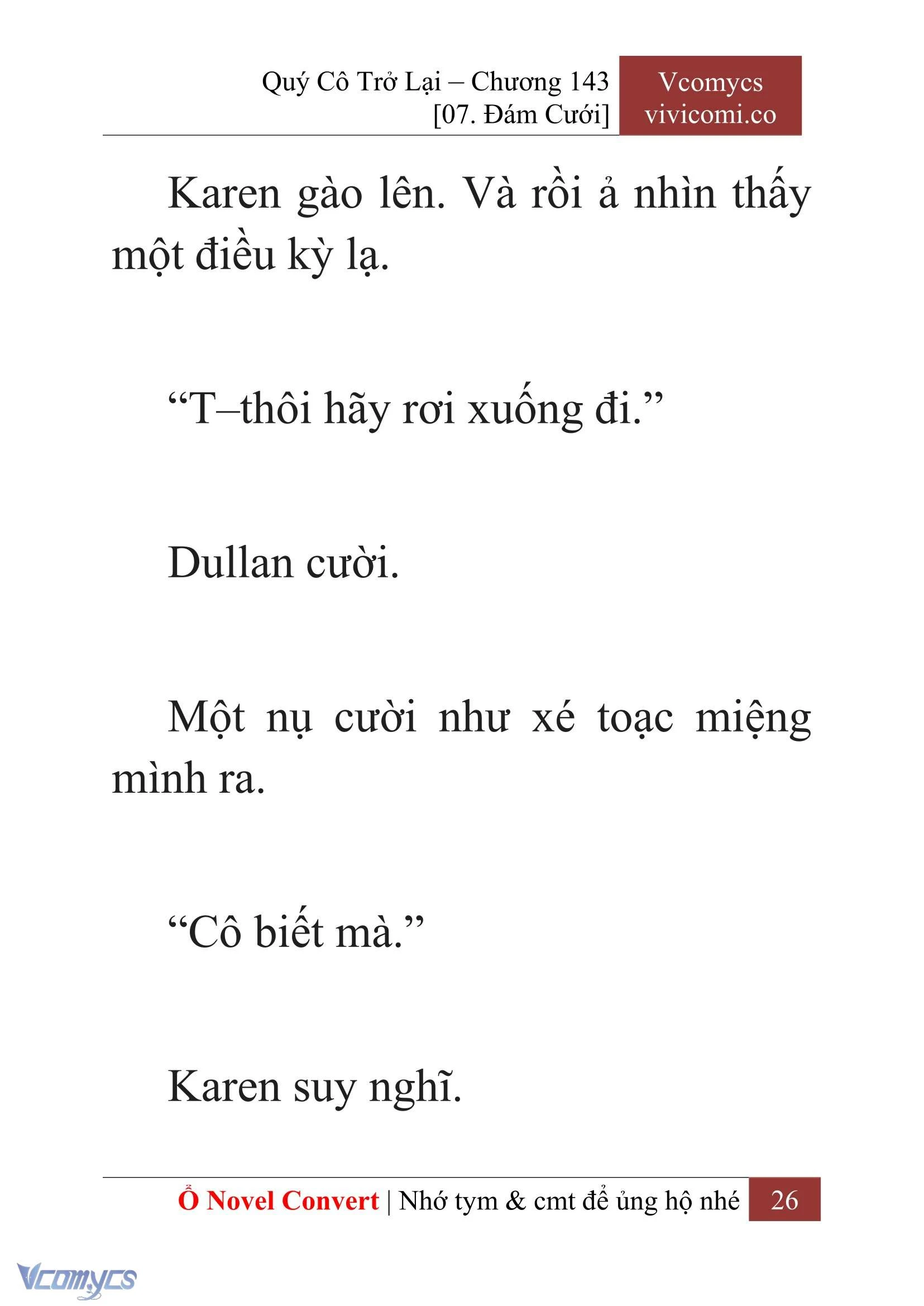 [Novel] Quý Cô Trở Lại Chapter  143 - 28