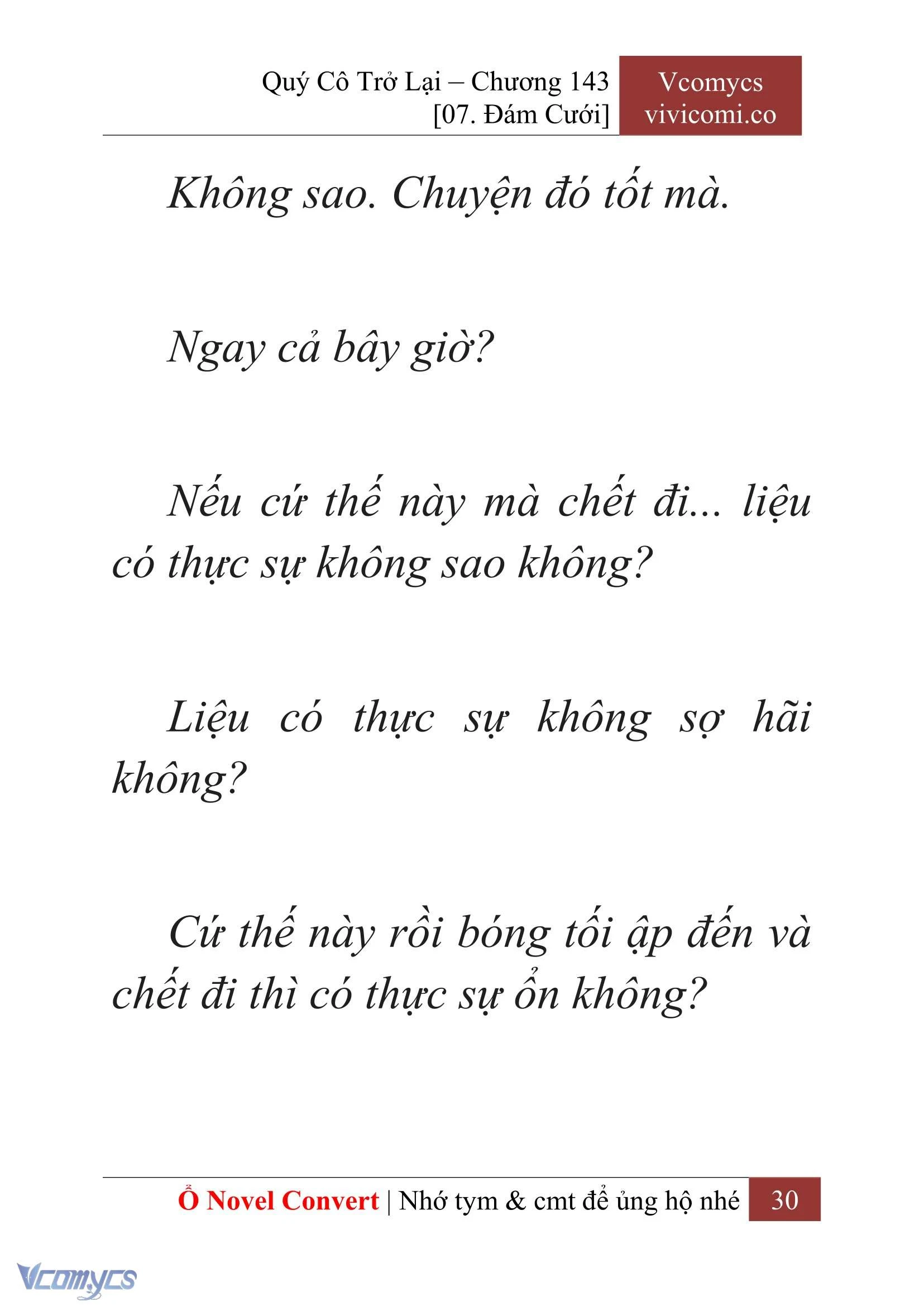 [Novel] Quý Cô Trở Lại Chapter  143 - 32