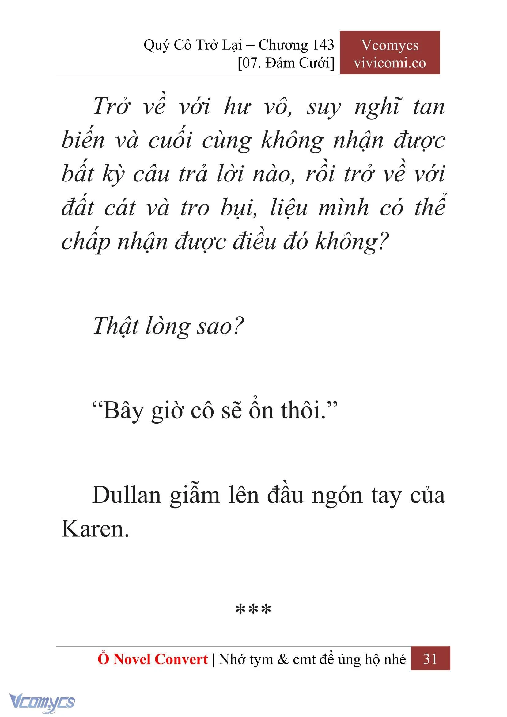[Novel] Quý Cô Trở Lại Chapter  143 - 33