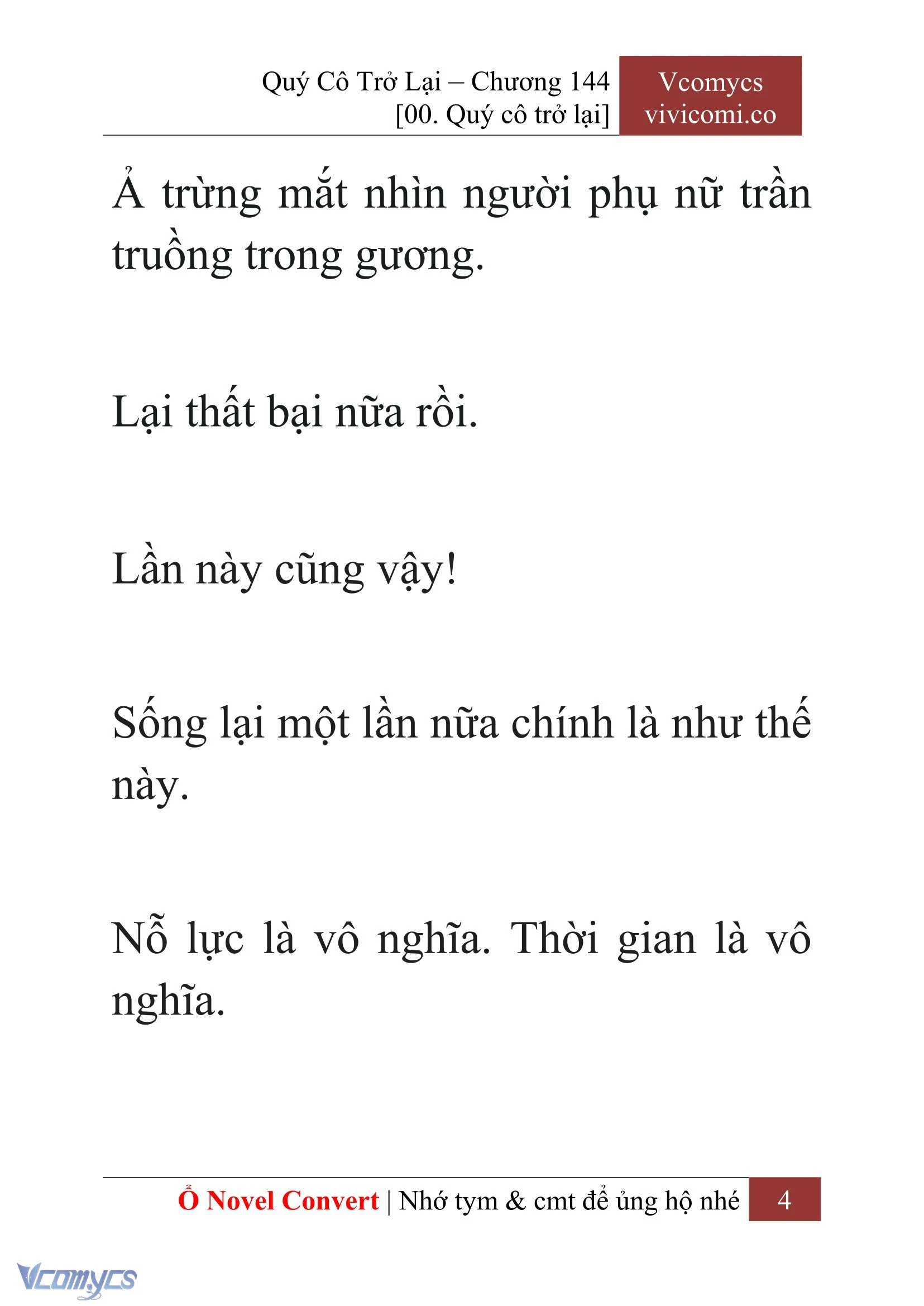 [Novel] Quý Cô Trở Lại Chapter  144 - 6