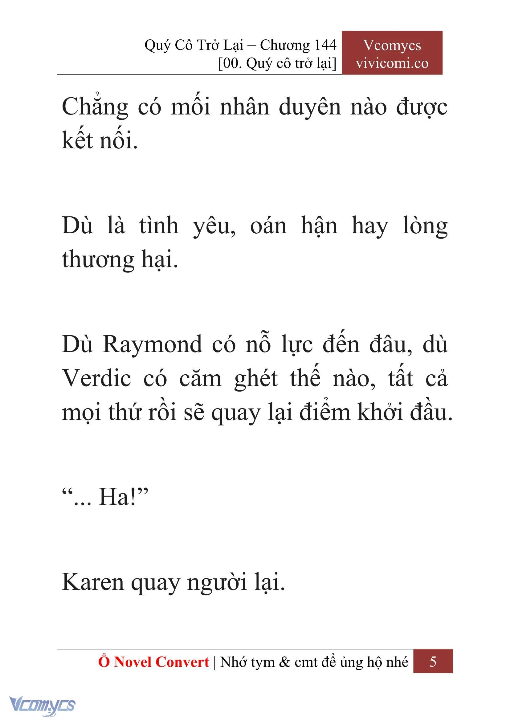 [Novel] Quý Cô Trở Lại Chapter  144 - 7