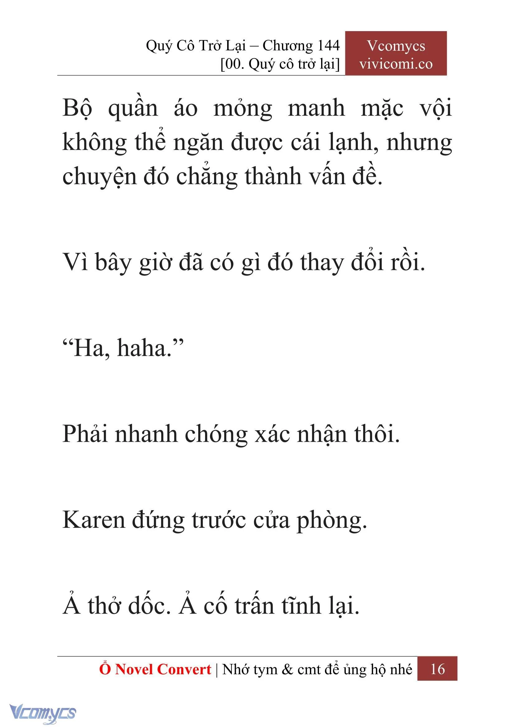 [Novel] Quý Cô Trở Lại Chapter  144 - 18